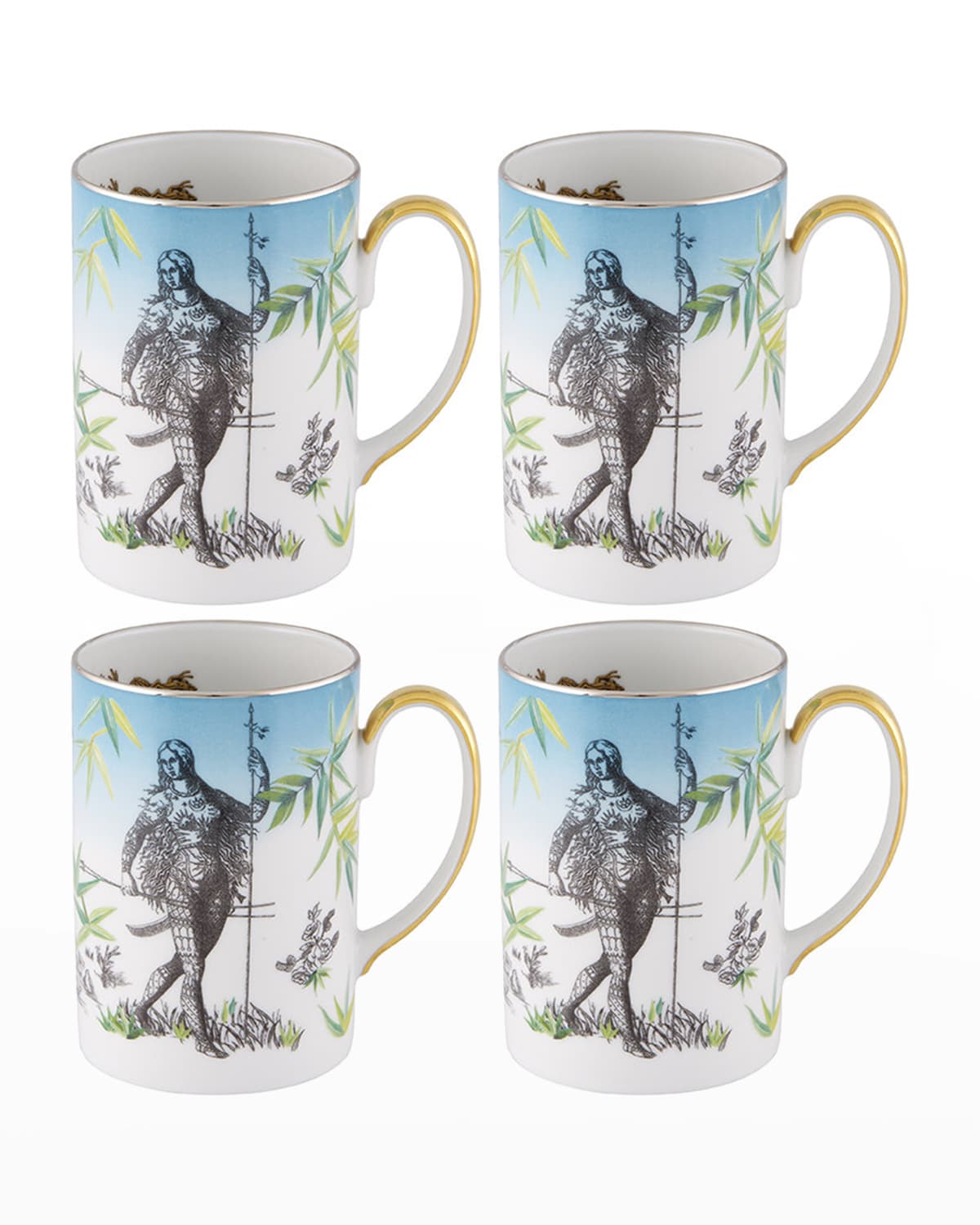 Christian Lacroix Reveries Mugs, Set Of 4 In Multi