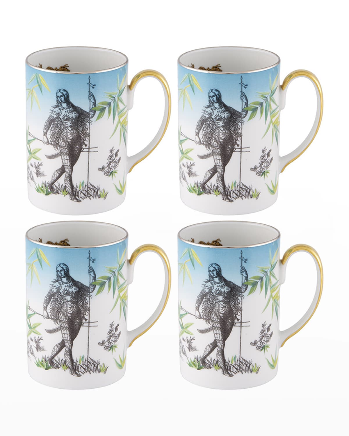 Shop Christian Lacroix Reveries Mugs, Set Of 4 In Multi