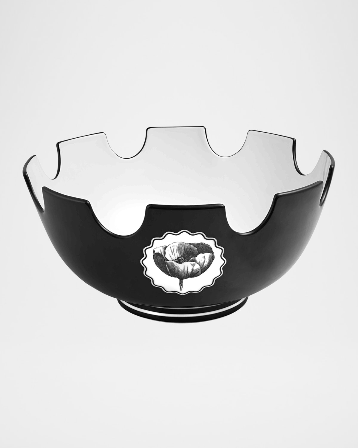 Christian Lacroix X Vista Alegre Herbariae Salad Bowl In Black