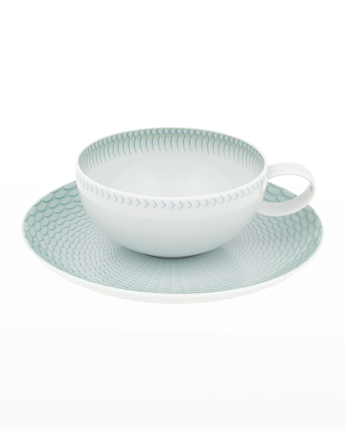 Vista Alegre Venezia Teacups & Saucers, Set Of 4 In Mint