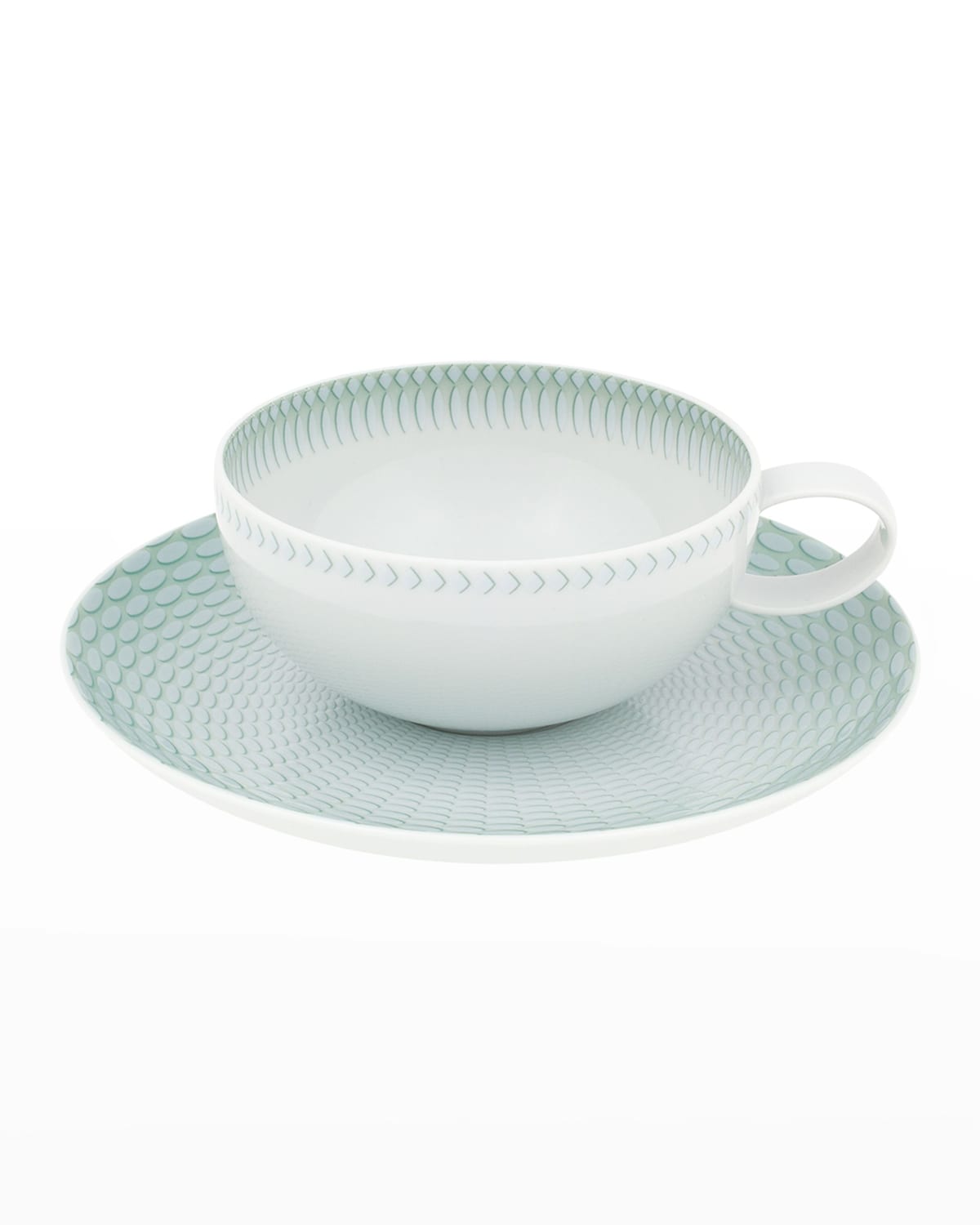 Vista Alegre Venezia Teacups & Saucers, Set Of 4 In Mint