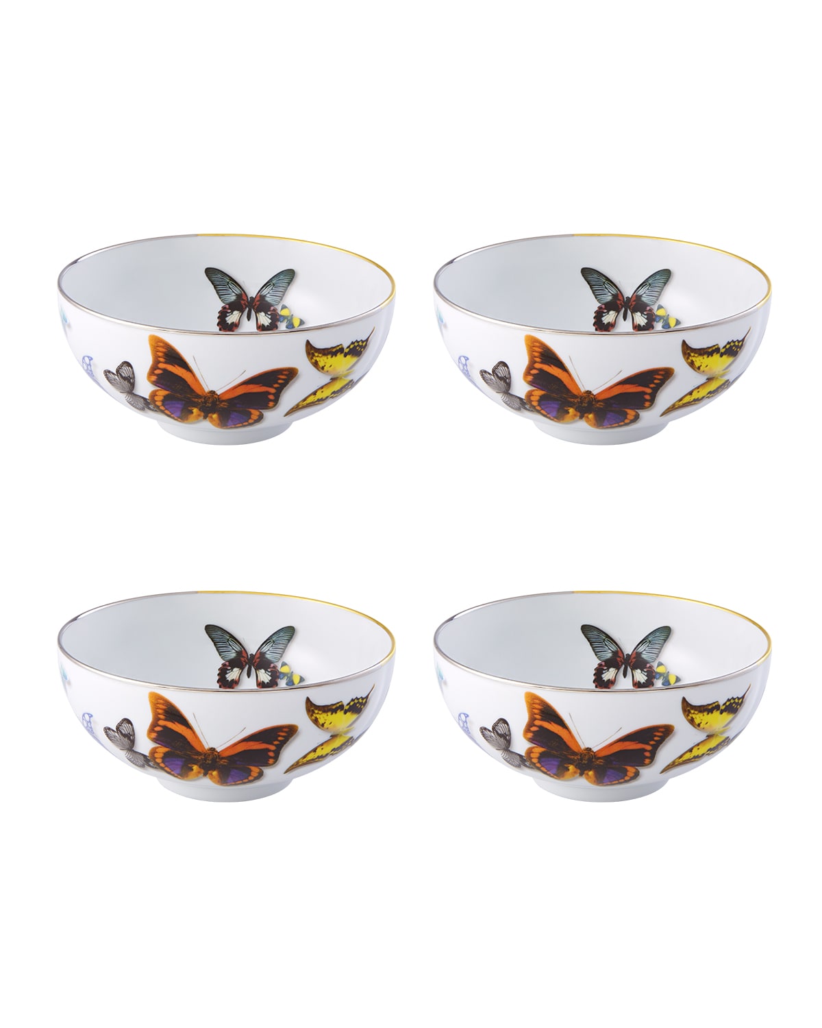 Shop Christian Lacroix X Vista Alegre Butterfly Parade Soup Bowls, Set Of 4 In Multi
