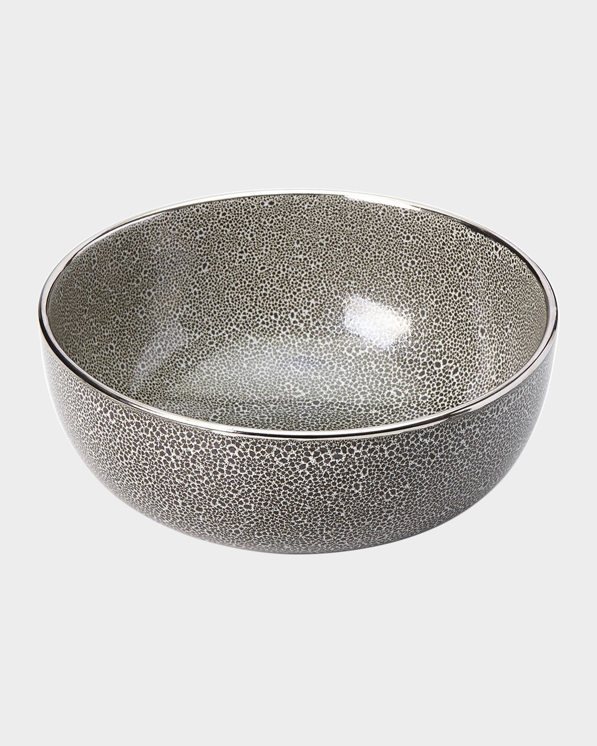 Shop Michael Wainwright Panthera 10" Bowl In Platinum