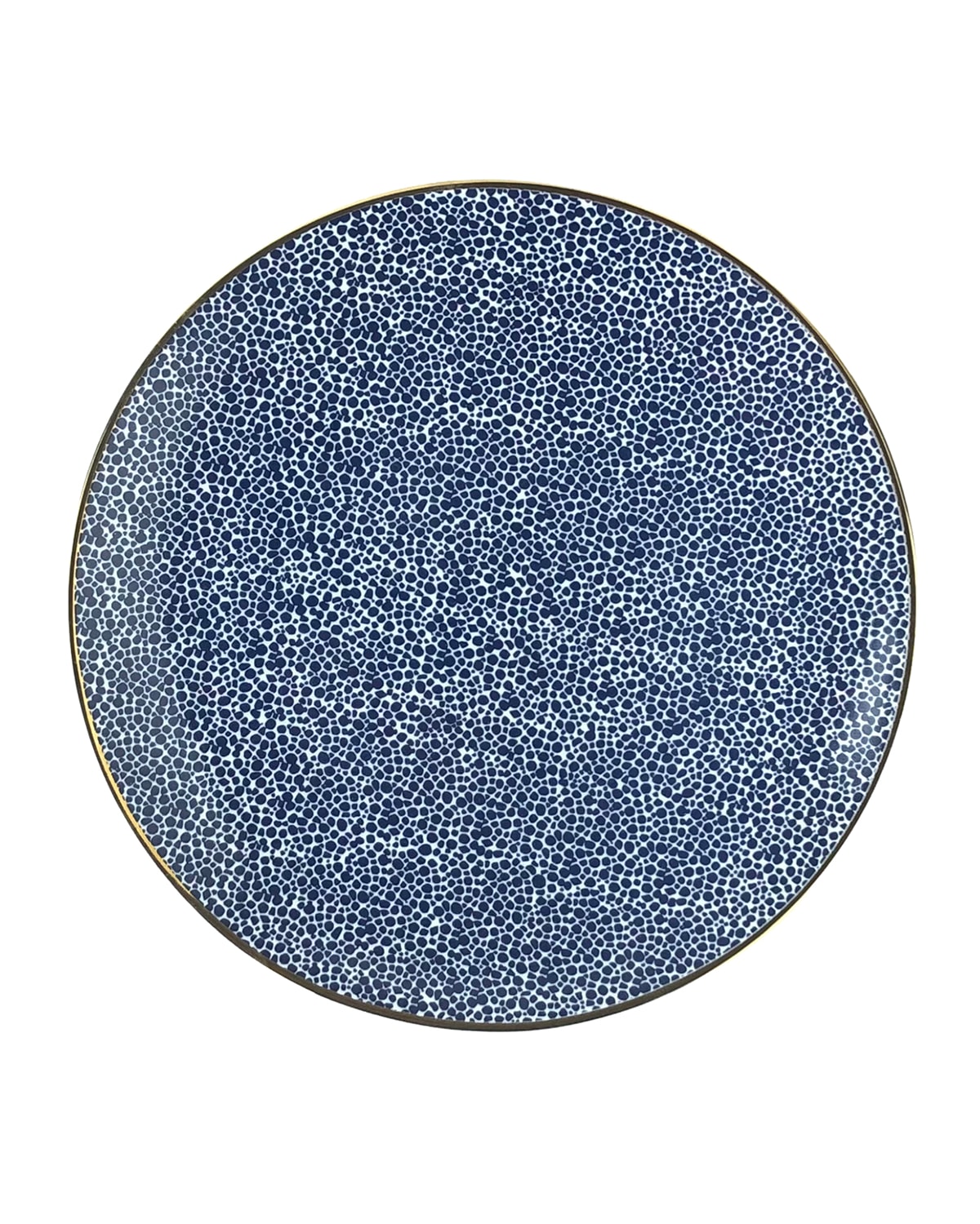 Shop Michael Wainwright Panthera Canap Plate In Indigo