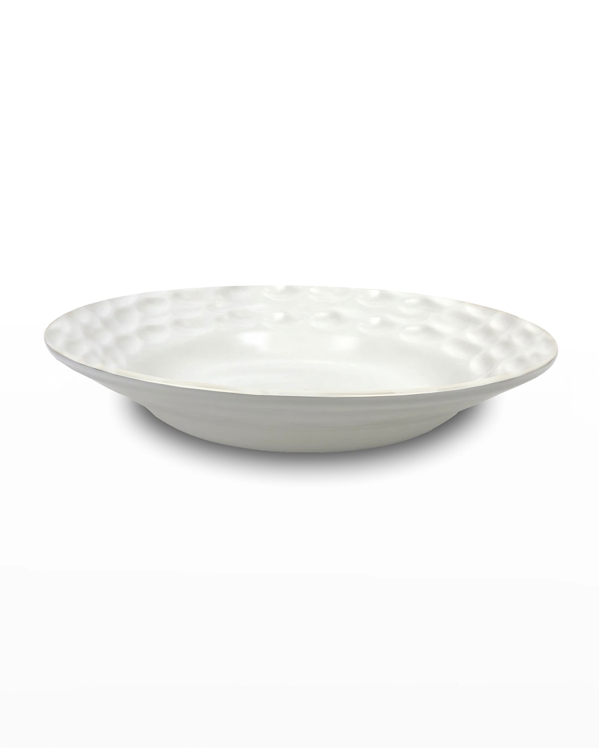 Shop Michael Wainwright Truro Rimmed Dinner Bowl In White