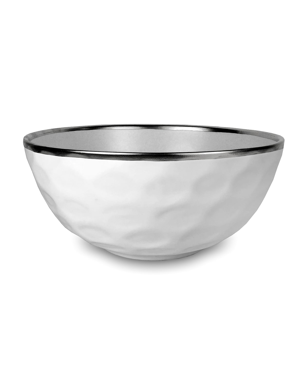 Michael Wainwright Truro Bowl In White/platinum