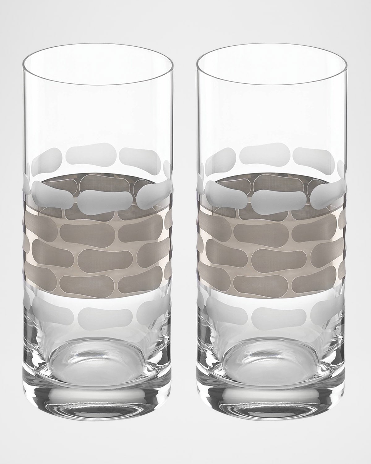 Shop Michael Wainwright Truro Highball Glasses, Set Of 2 In Platinum