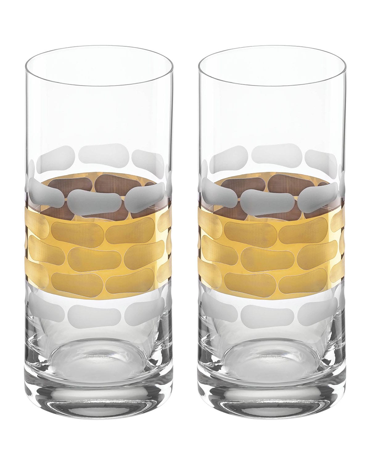 Shop Michael Wainwright Truro Highball Glasses, Set Of 2 In Gold