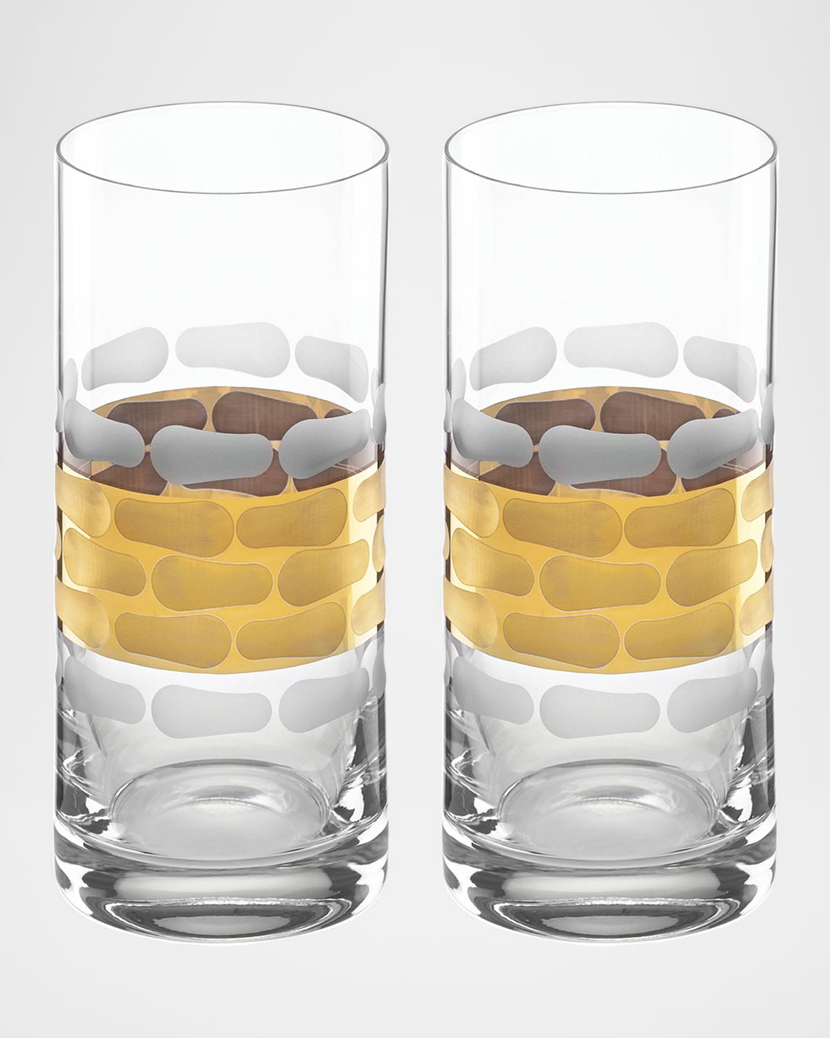 Shop Michael Wainwright Truro Highball Glasses, Set Of 2 In Gold