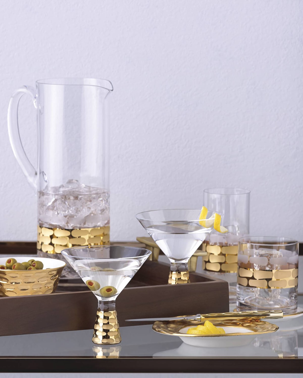 Shop Michael Wainwright Truro Martini Glasses, Set Of 2 In Gold