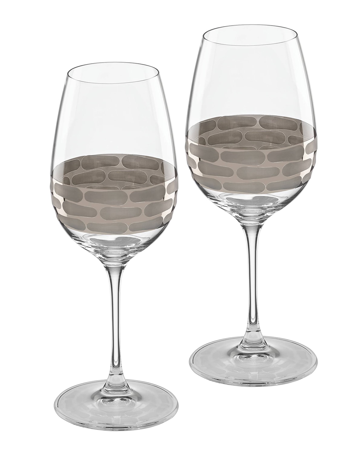 Shop Michael Wainwright Truro Wine Glasses, Set Of 2 In Platinum