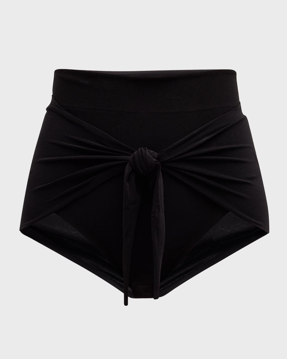 Diaper Tie-Front High-Waist Bikini Bottom