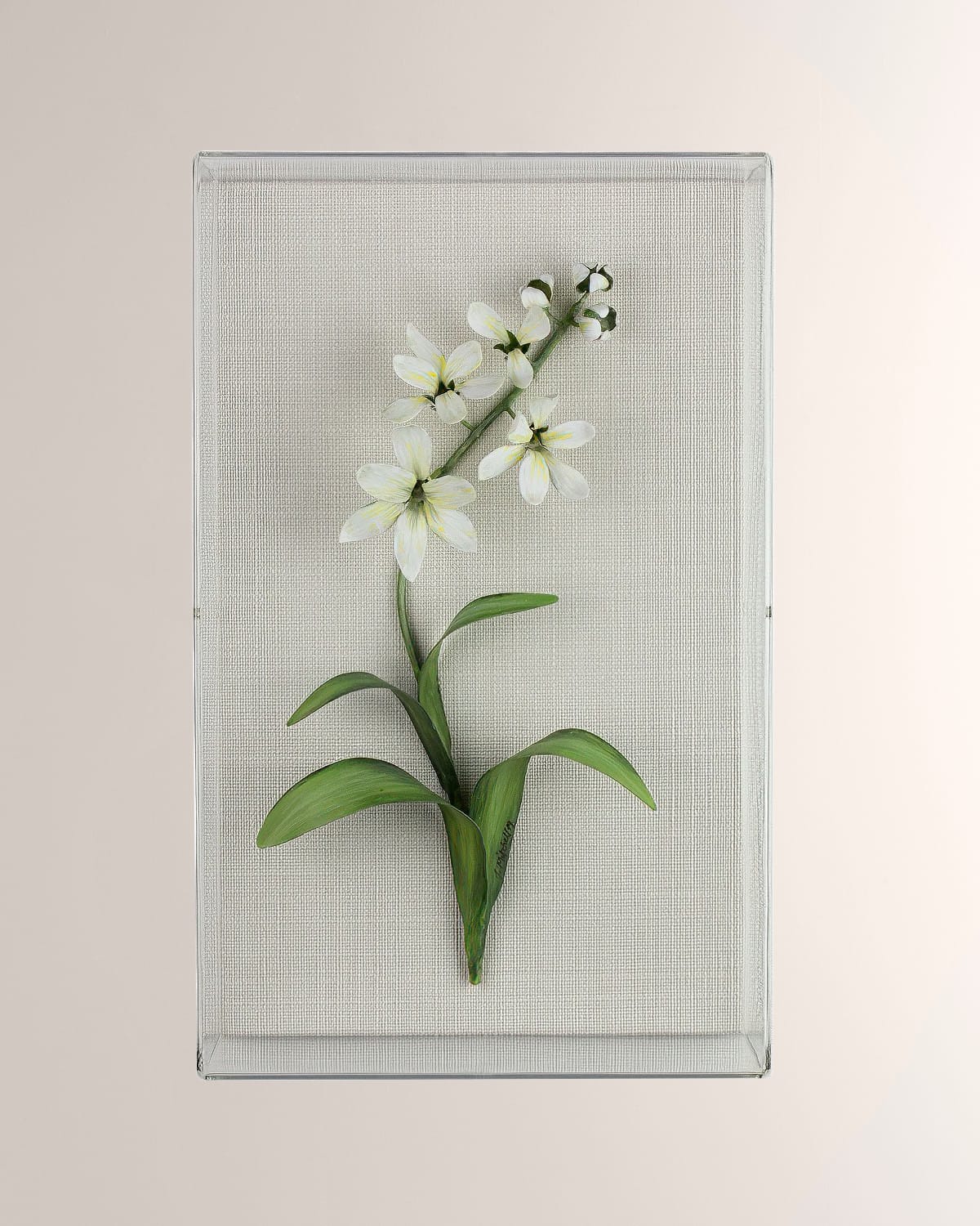Tommy Mitchell Freesia March Birth Flower Wall Art In Soft Yellow