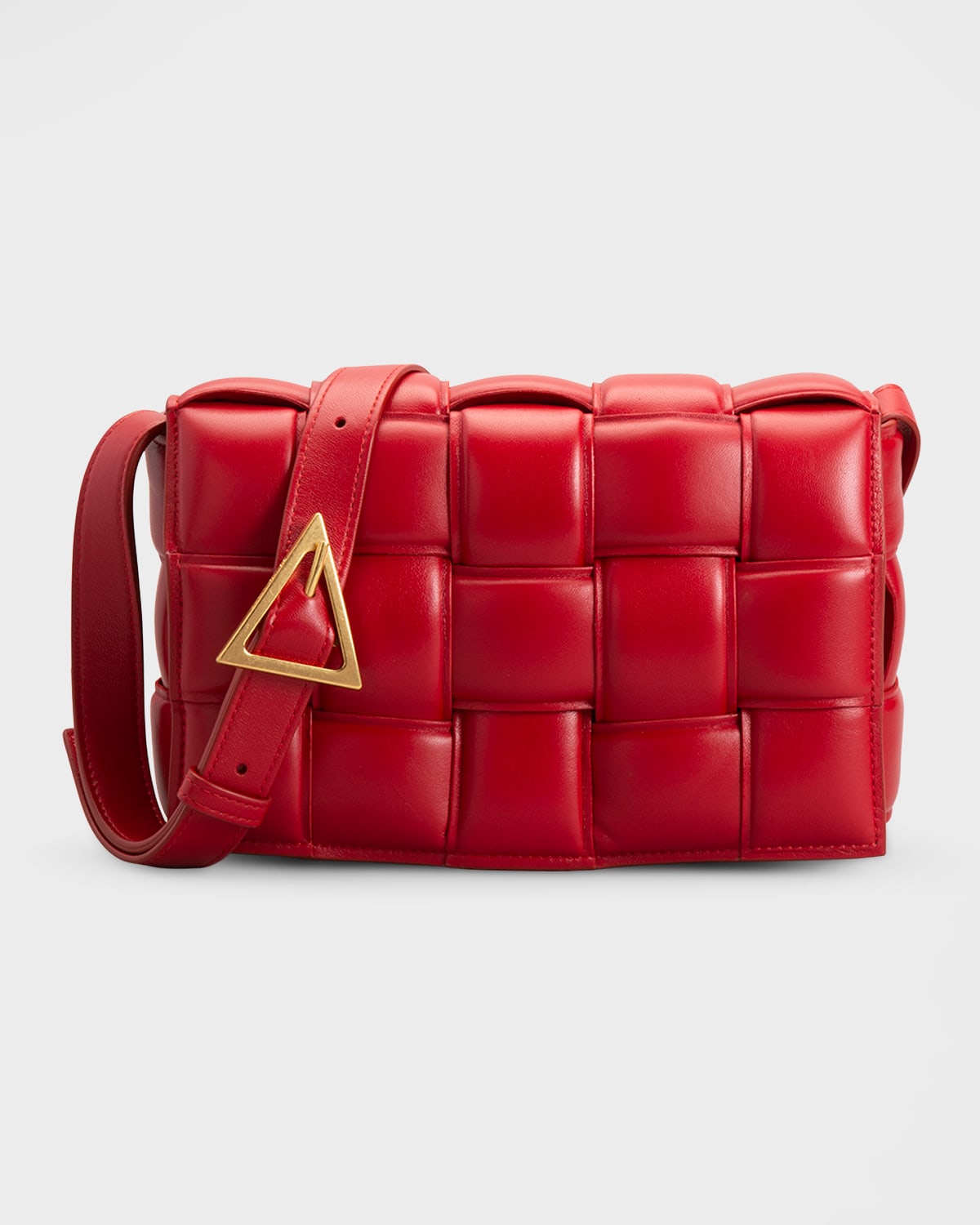 Bottega Veneta Thunder Cassette Woven Leather Crossbody Bag