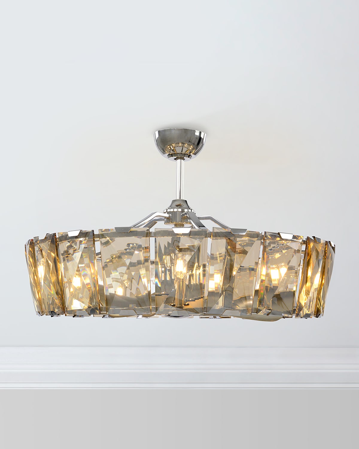 Shop John-richard Collection 10-light Crystal Fandelier In Silver