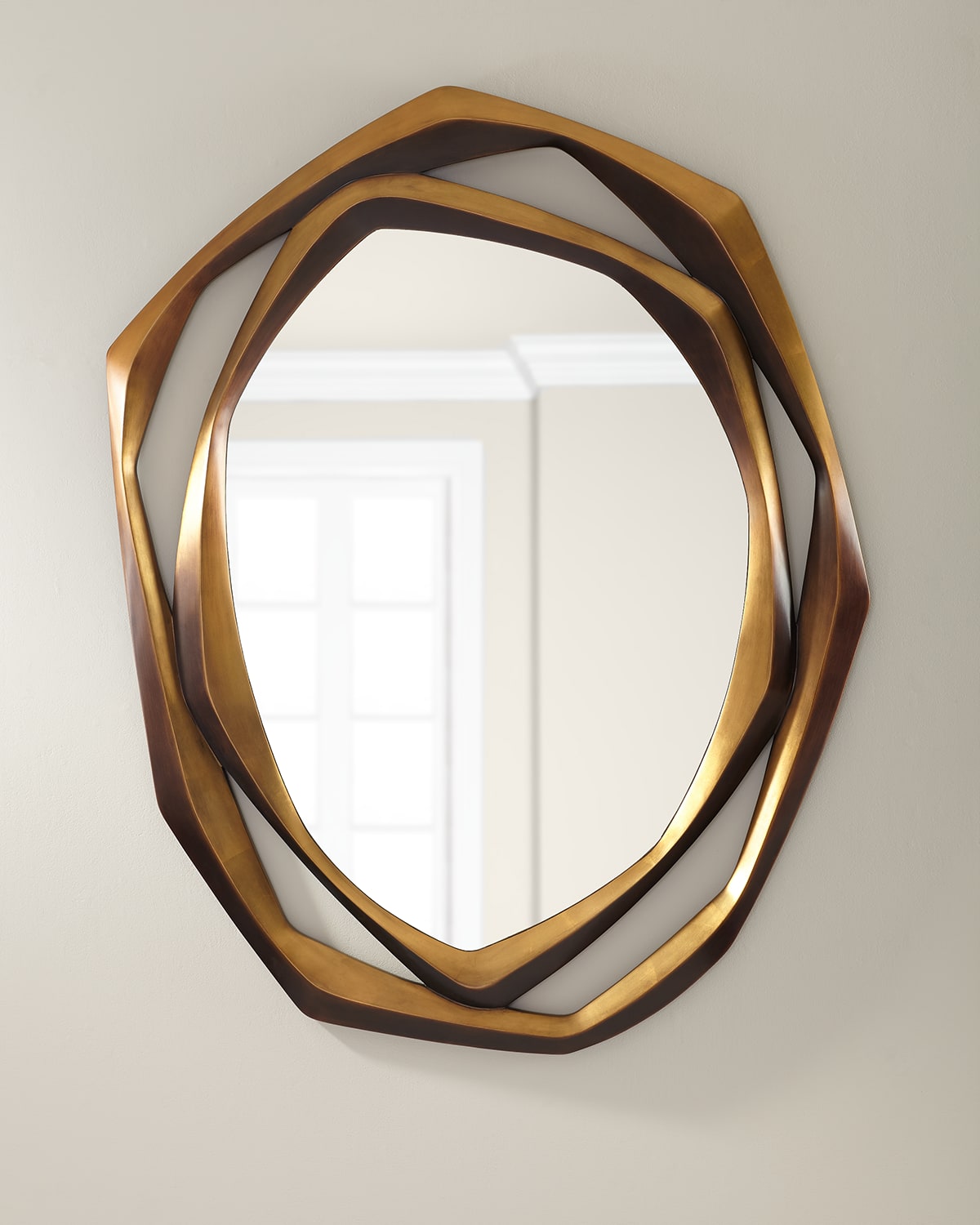 John-richard Collection Havant Mirror In Gold