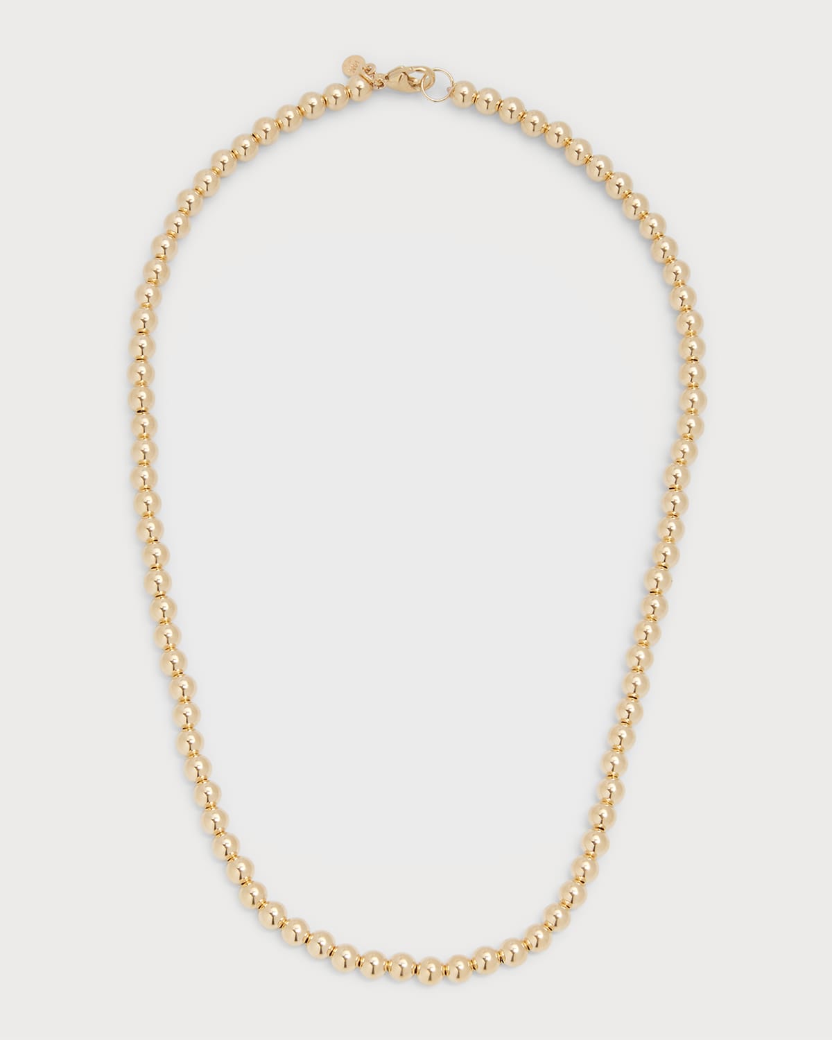 14k Gold 5mm Bead Necklace