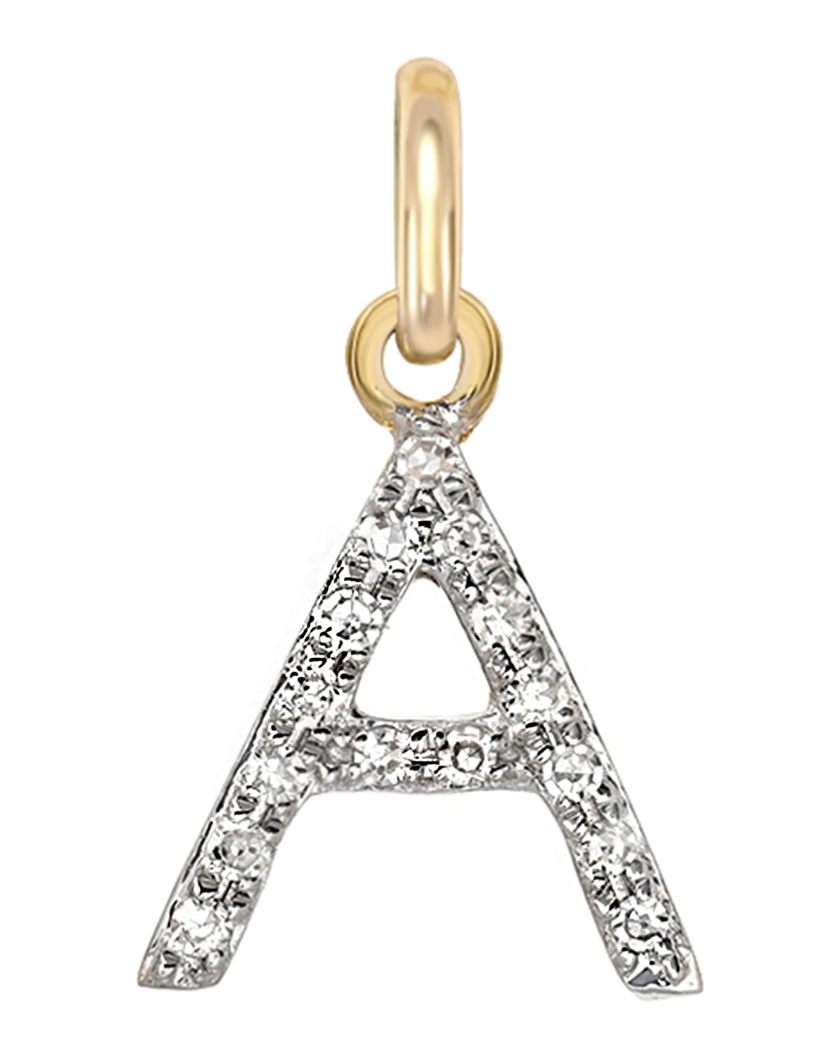 Zoe Lev Jewelry 14k Diamond Initial Pendant