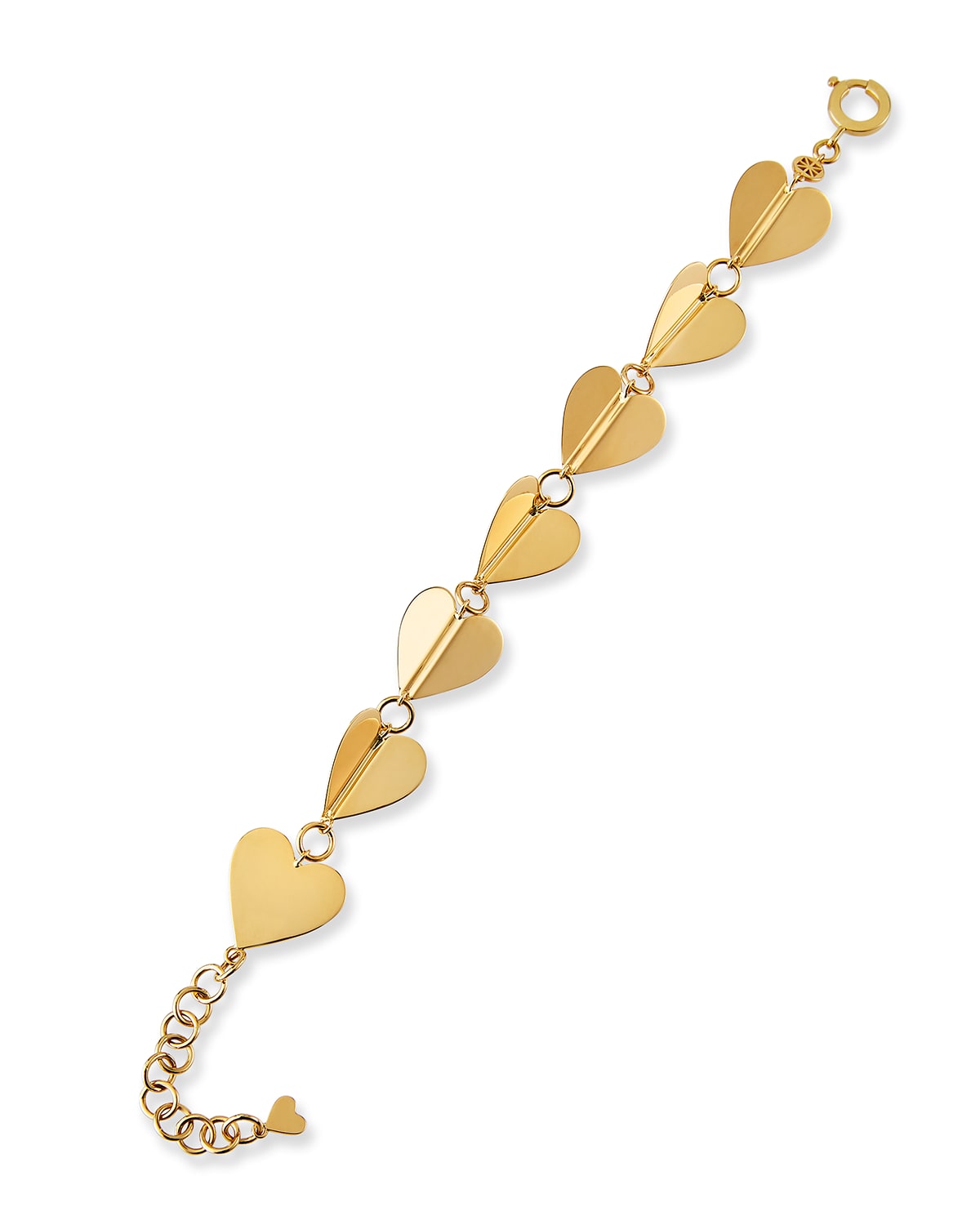 18k Yellow Gold Large Wings of Love Bracelet