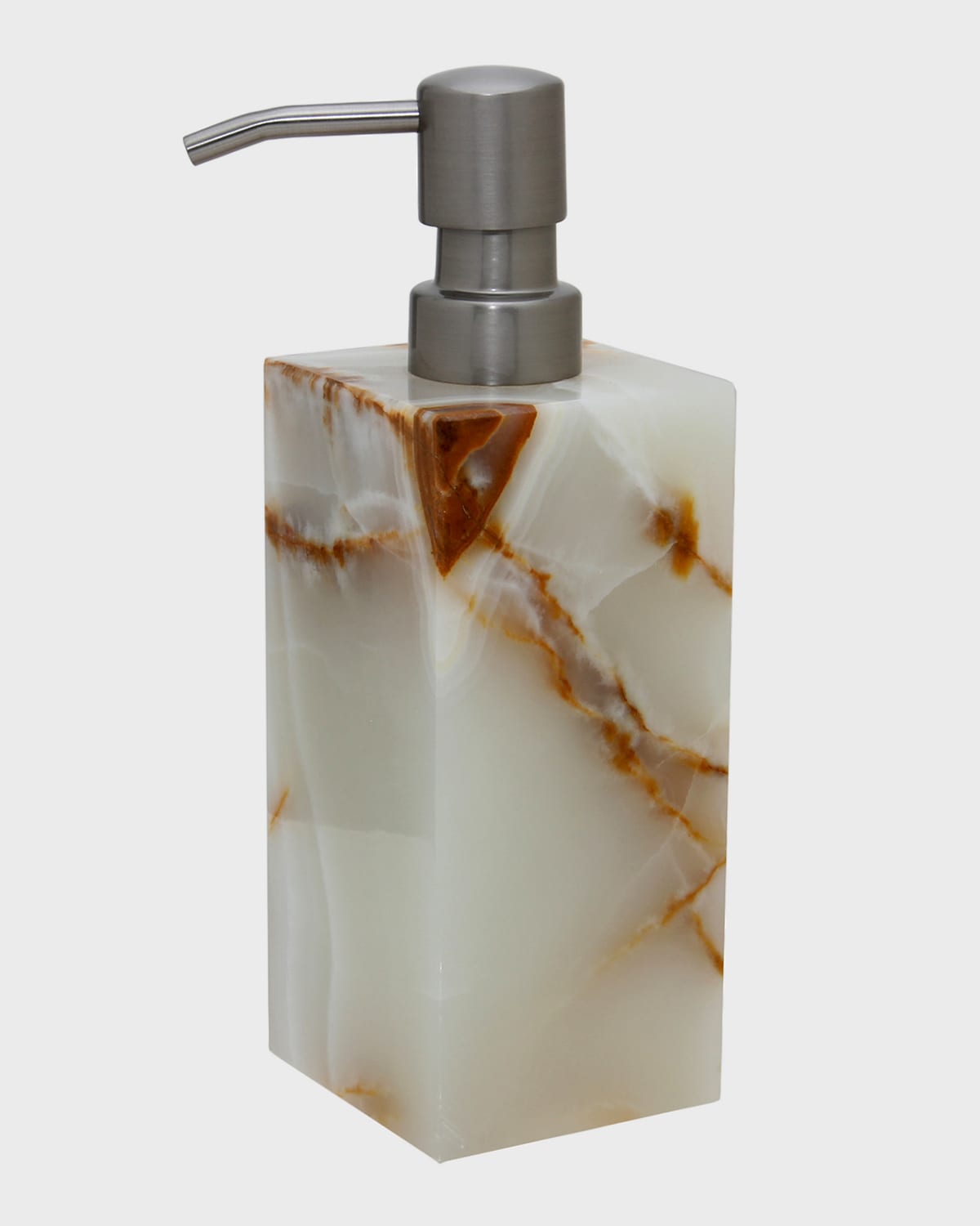 Marble Crafter Myrtus Collection Light Green Onyx Soap Dispenser