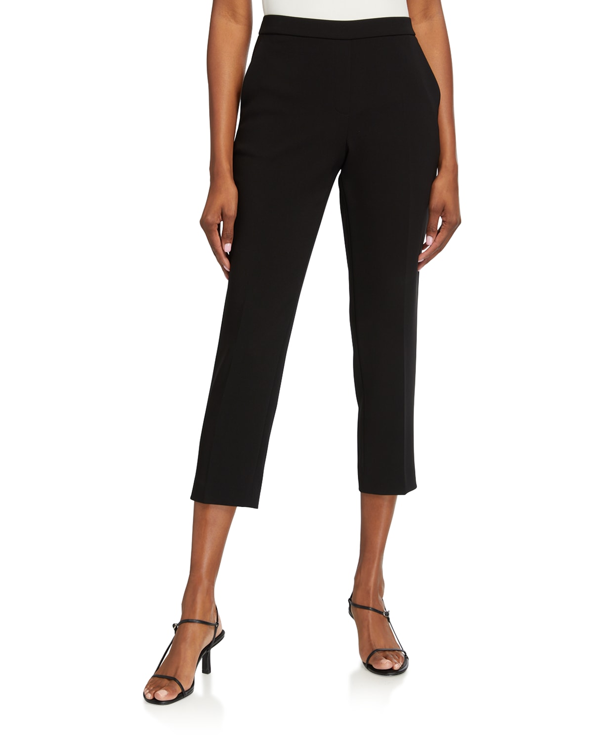 THEORY TREECA CROPPED PULL-ON PANTS PROD238300207
