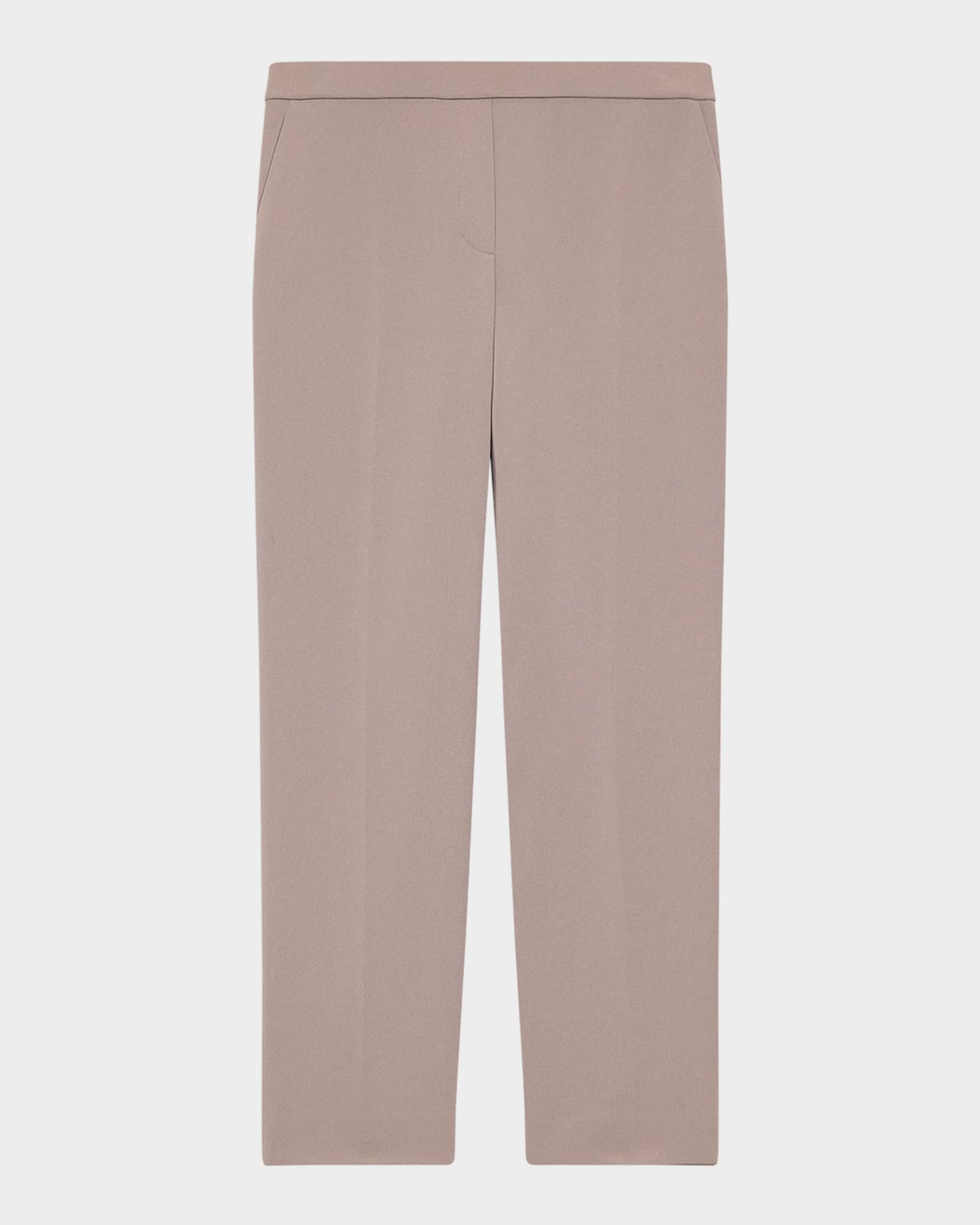 THEORY TREECA CROPPED PULL-ON PANTS