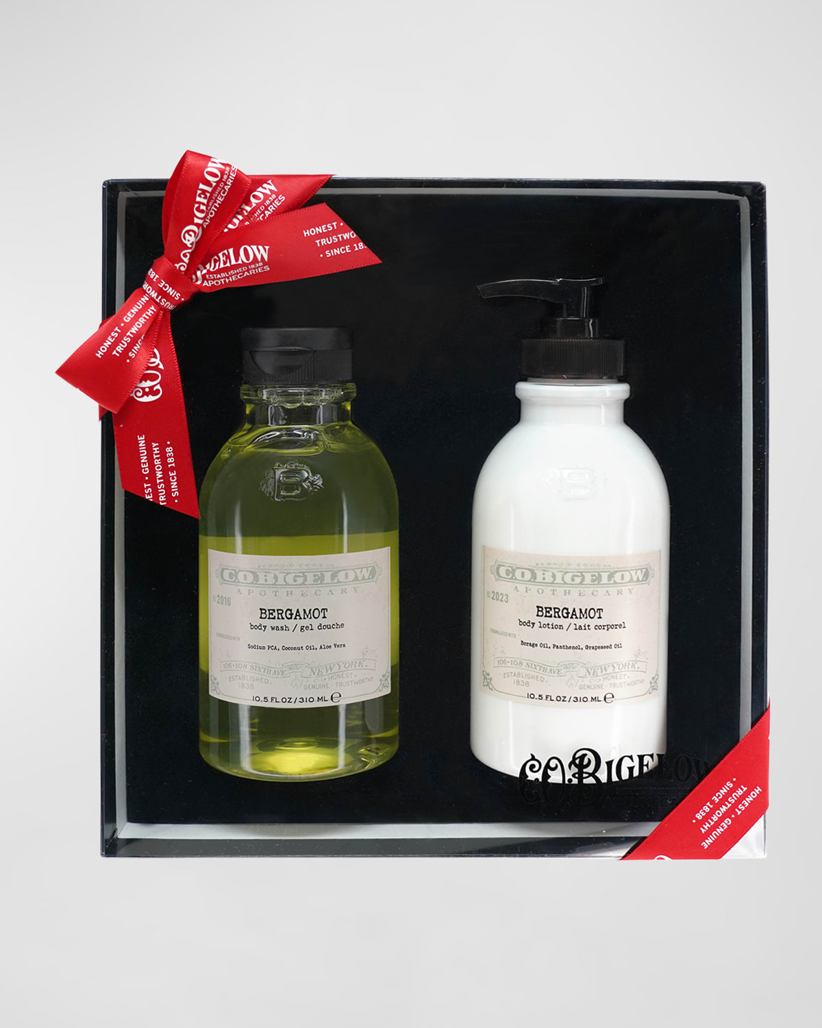 C.O. Bigelow Iconic Collection Body Wash & Body Lotion Set, Bergamot