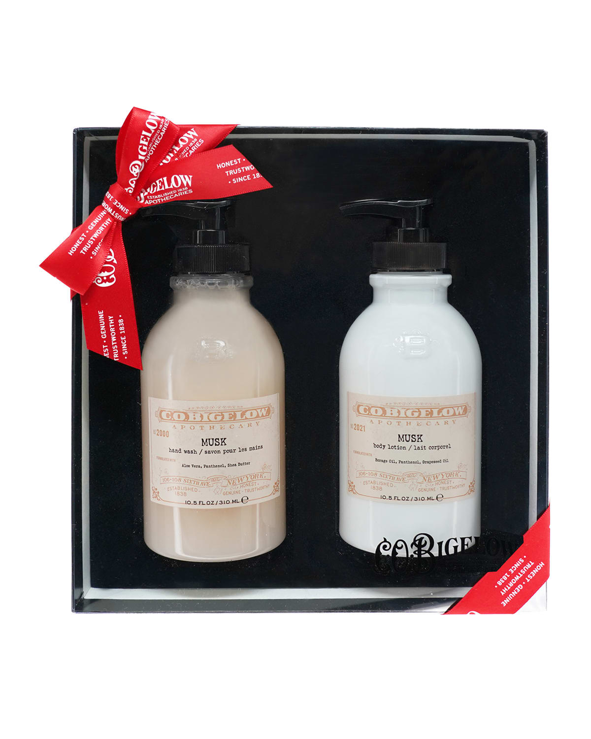 C.O. Bigelow Iconic Collection Hand Wash & Body Lotion Set, Musk