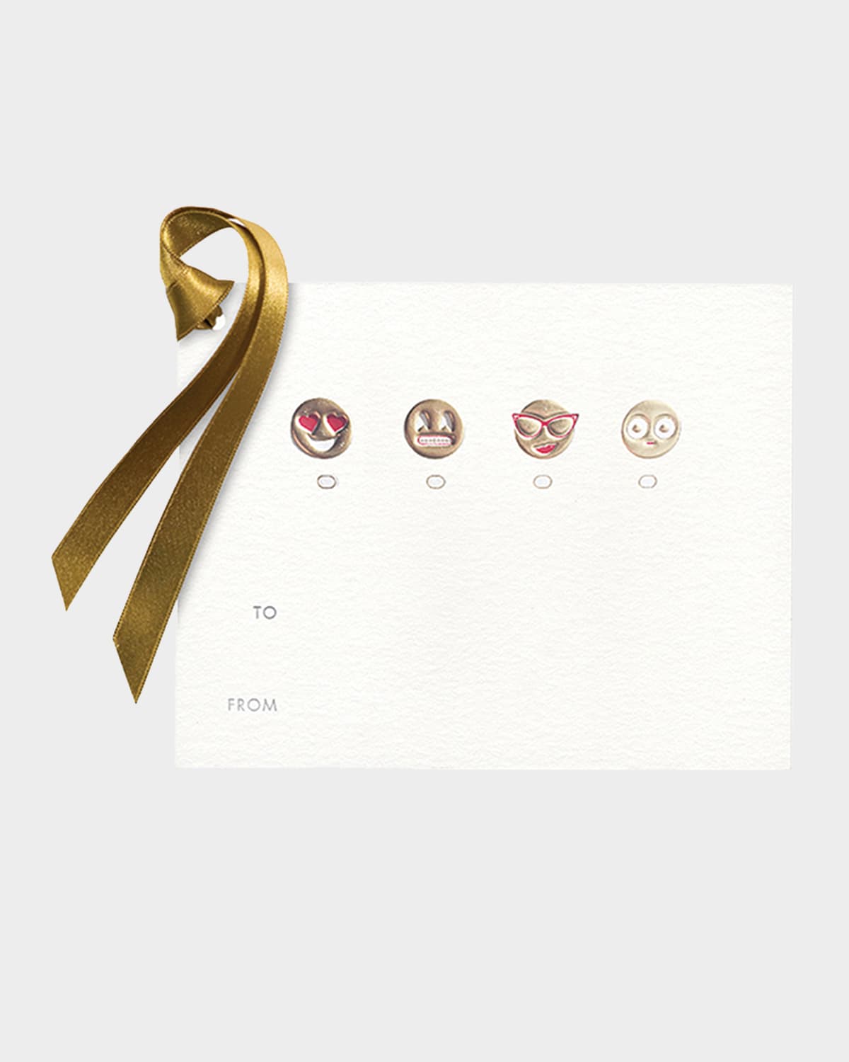 Bell'invito Emoji Gift Tags, Set Of 8 In White