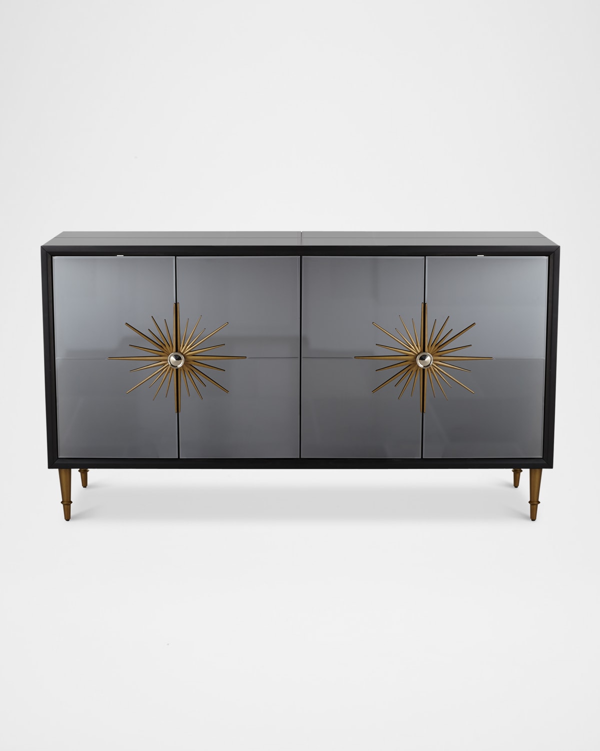 Katherine Noble By Bmc Enchanted Mirrored Console Table In Smoke / Black