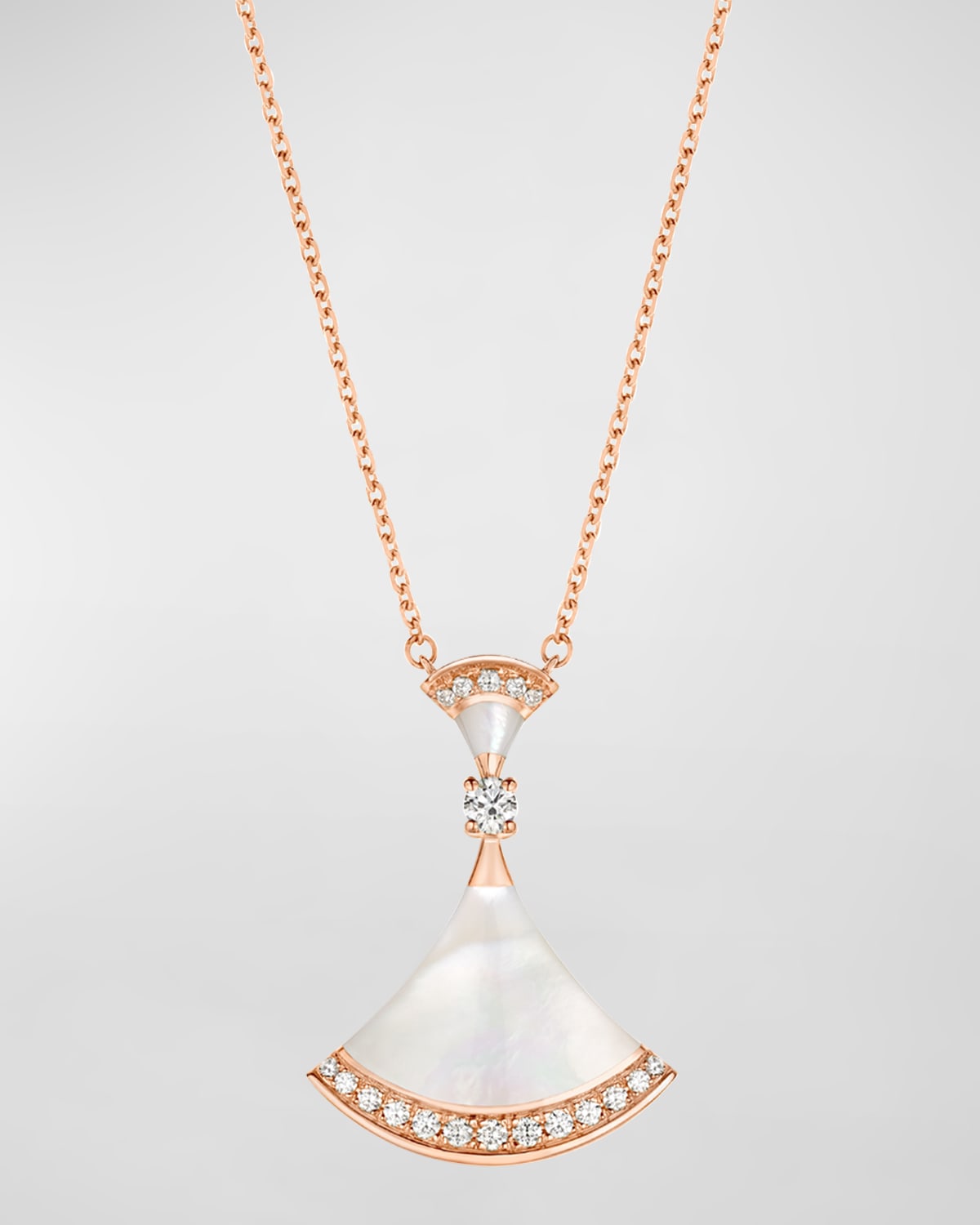 Diva's Dream Pink Gold Mother-of-Pearl Pendant Necklace