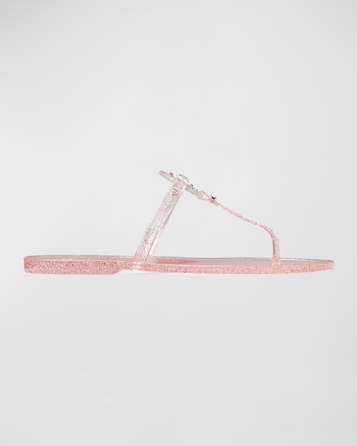 Tory Burch Mini Miller Flat Thong Sandals In Pink Lovesilver