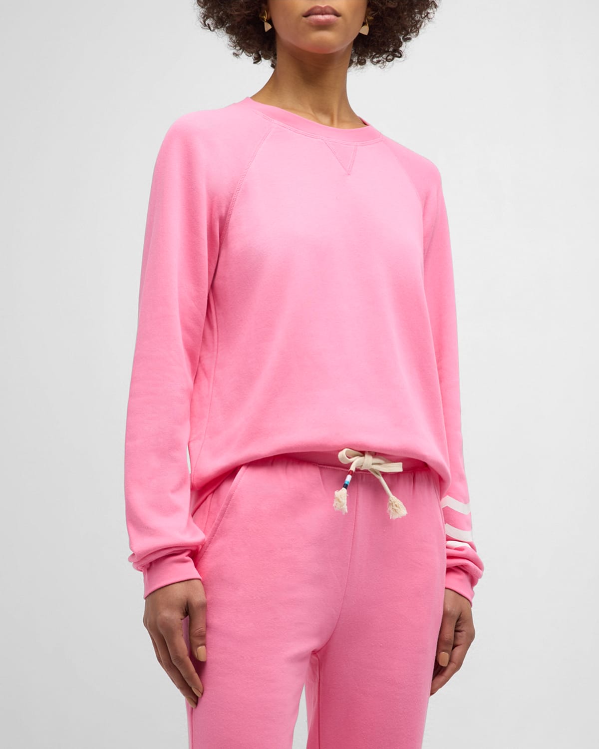 Sol Angeles Sol Essential Pullover In Punk Pink