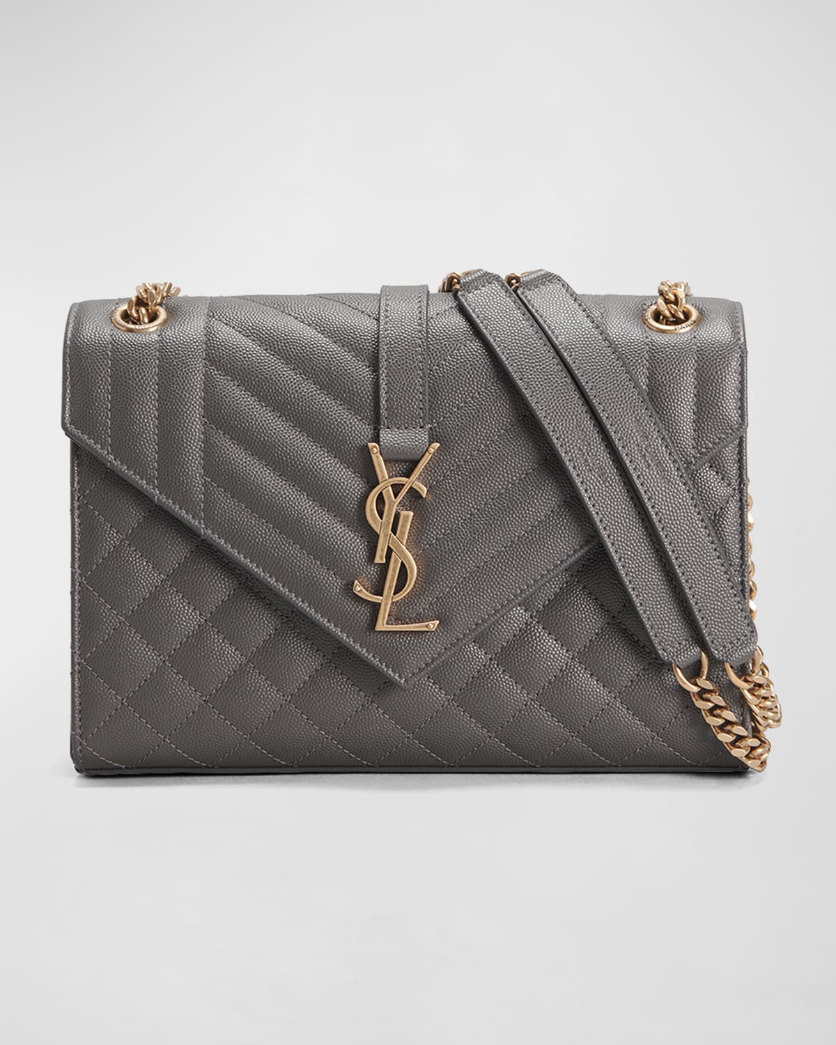 Saint Laurent Envelope Small Bag In Mix Matelassé Grain De Poudre