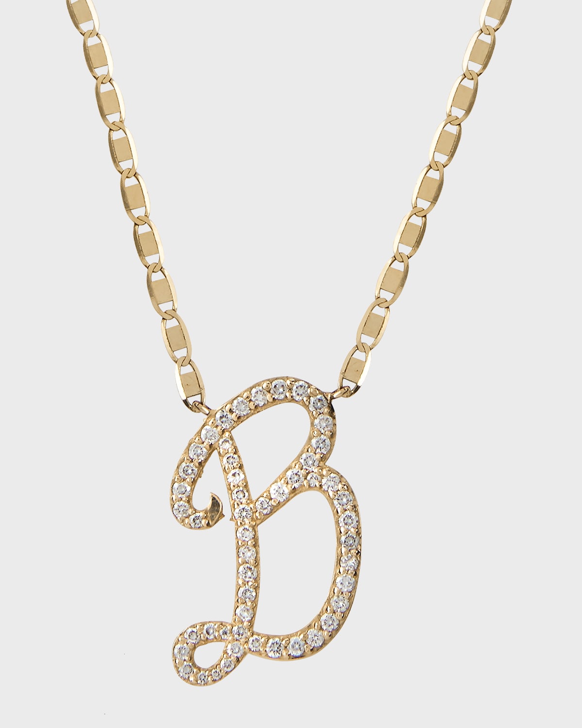 14k Malibu Diamond Initial Necklace