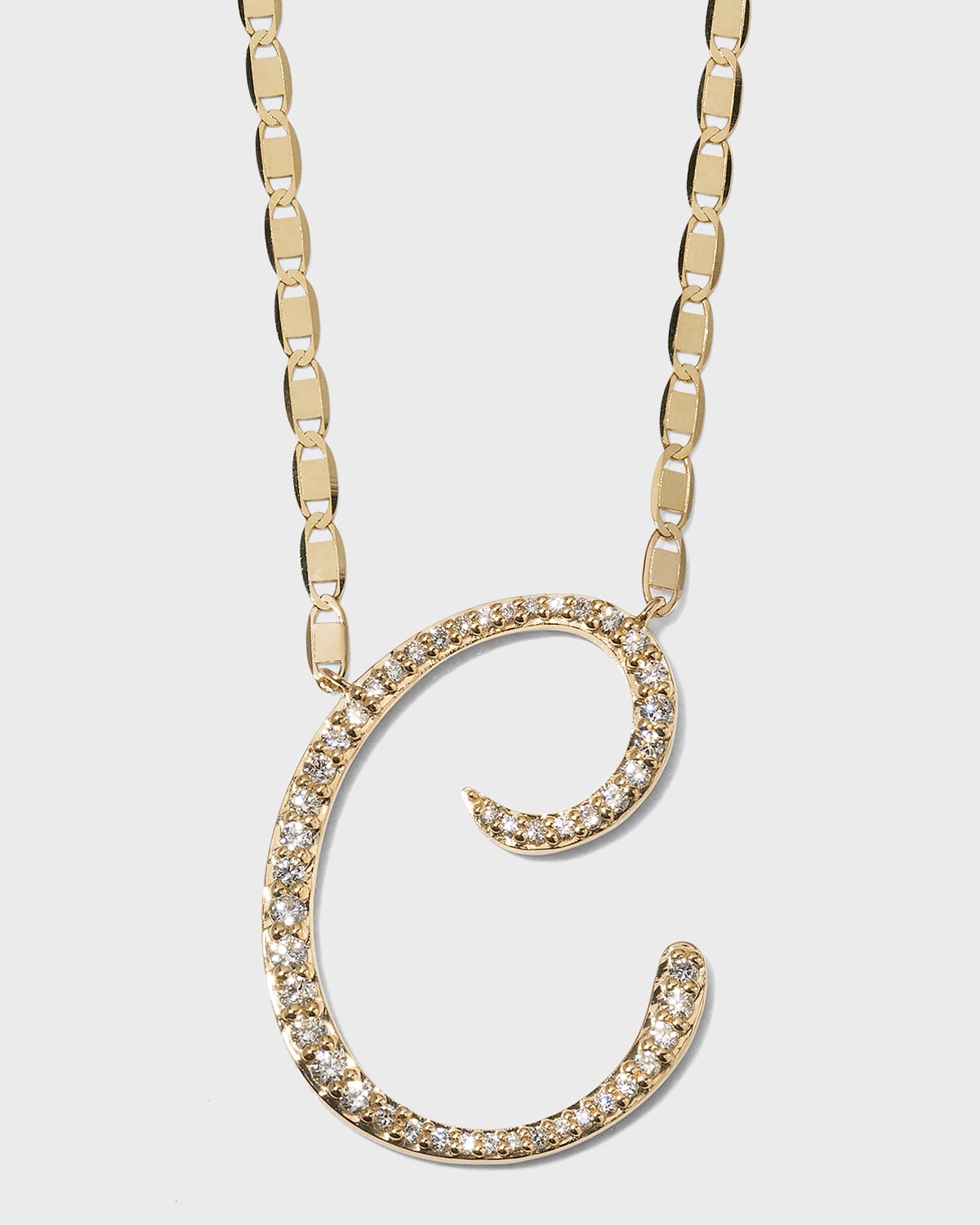 Shop Lana 14k Malibu Diamond Initial Necklace In C