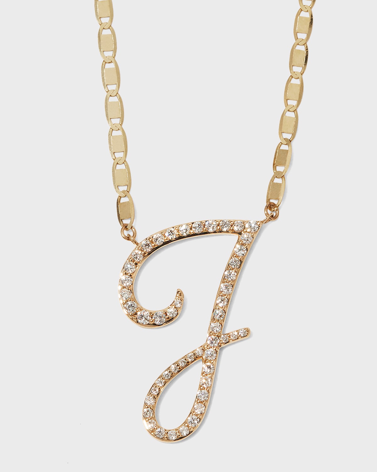 14k Malibu Diamond Initial Necklace