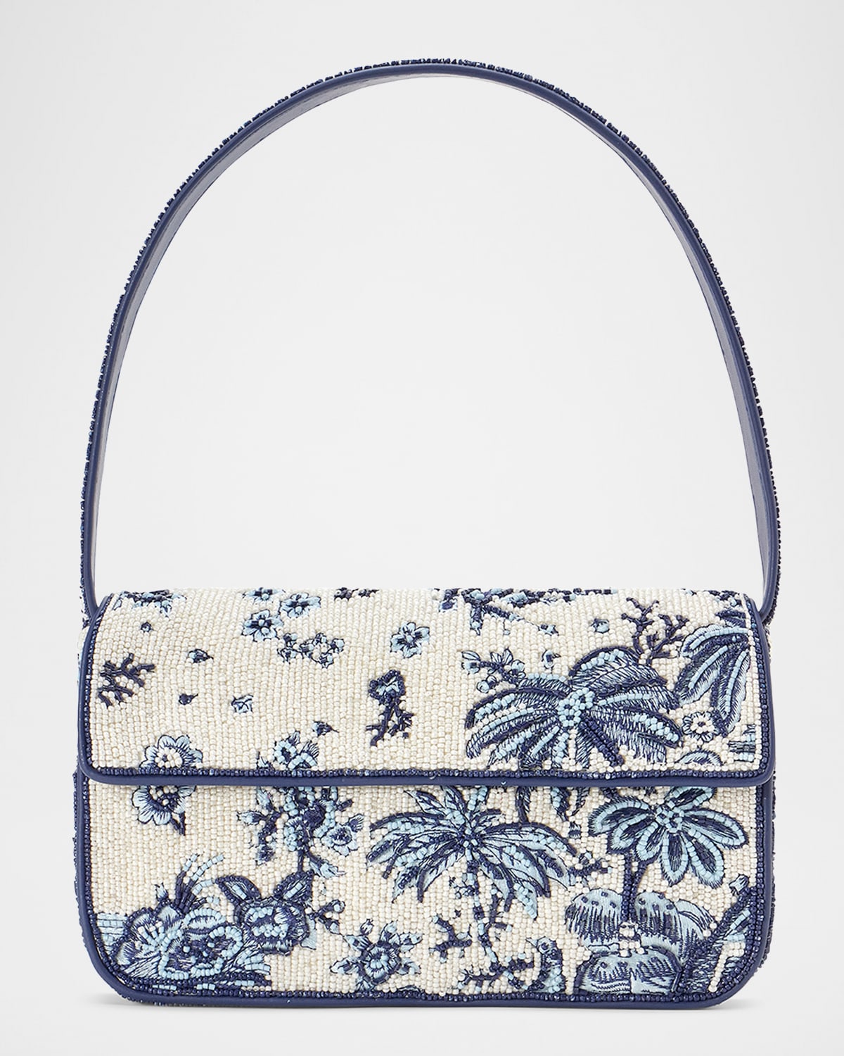 Staud Tommy Floral Shoulder Bag In Toile De Pup