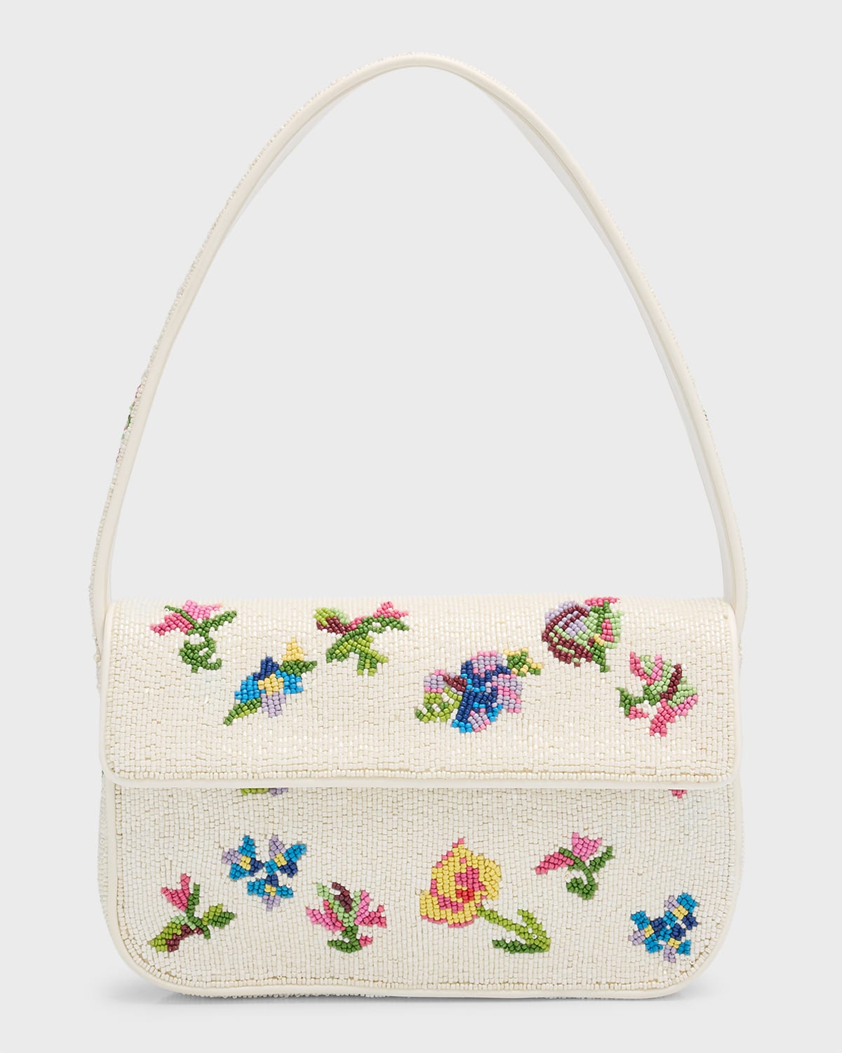 Staud Tommy Floral Shoulder Bag In First Bloom Day