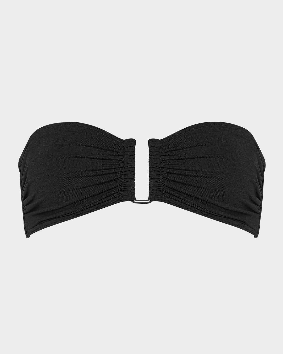 Shop Eres Show Bandeau U-hardware Bikini Top In Noir