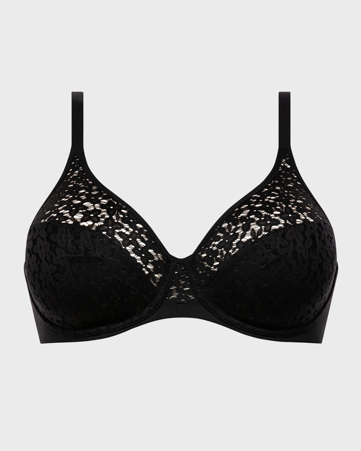 Shop Chantelle Norah Molded Lace Bra In Black