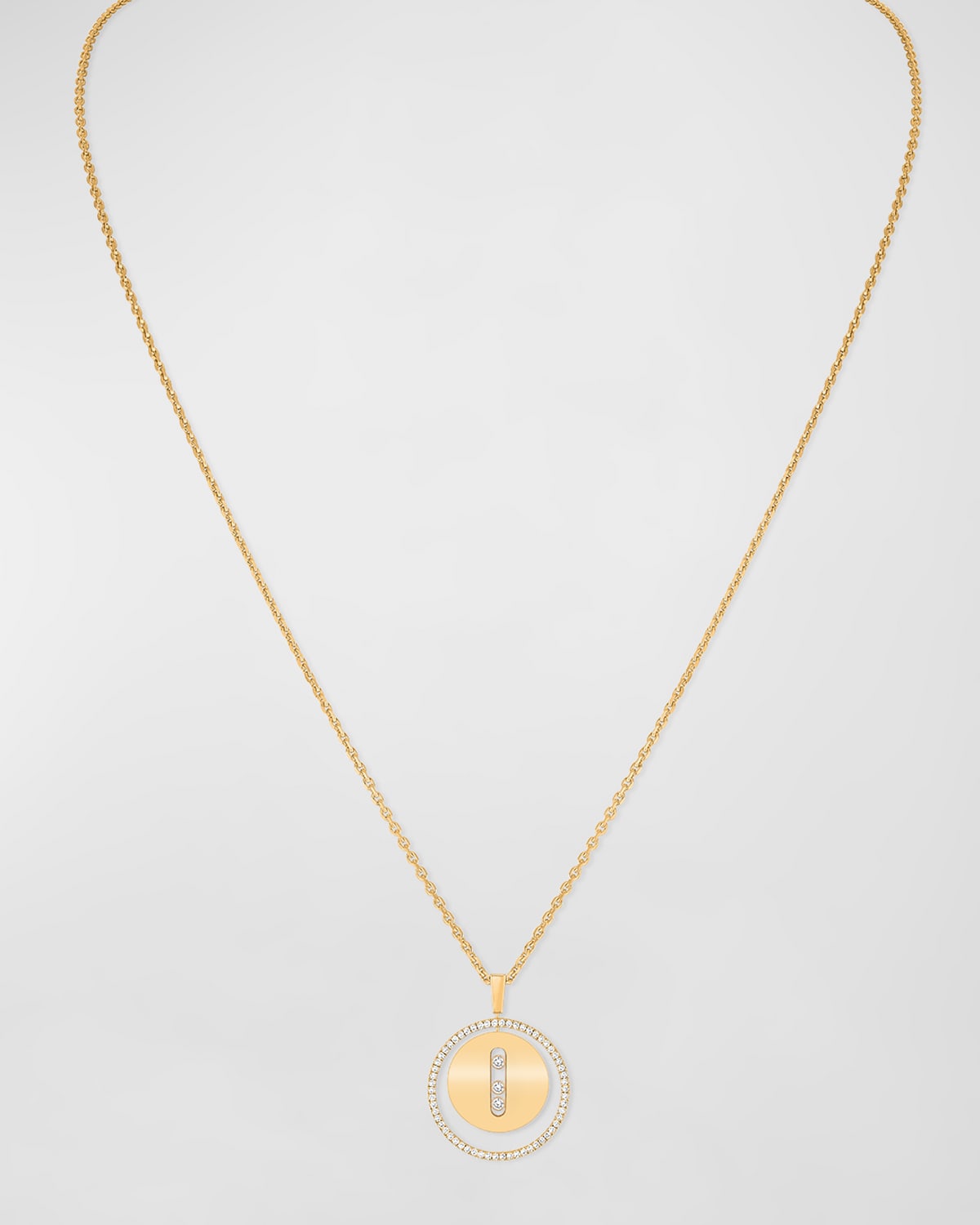 Messika Lucky Move 18K Yellow Gold Diamond Necklace