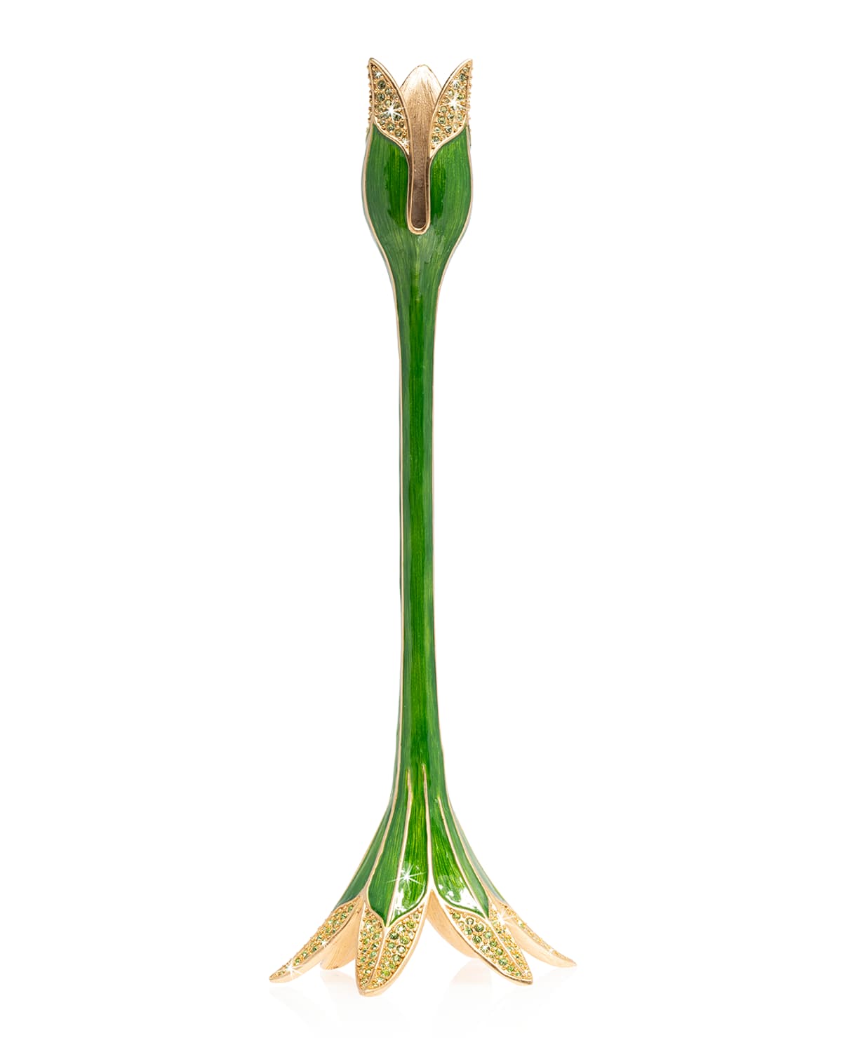 Jay Strongwater Tulip Tall Candlestick Holder
