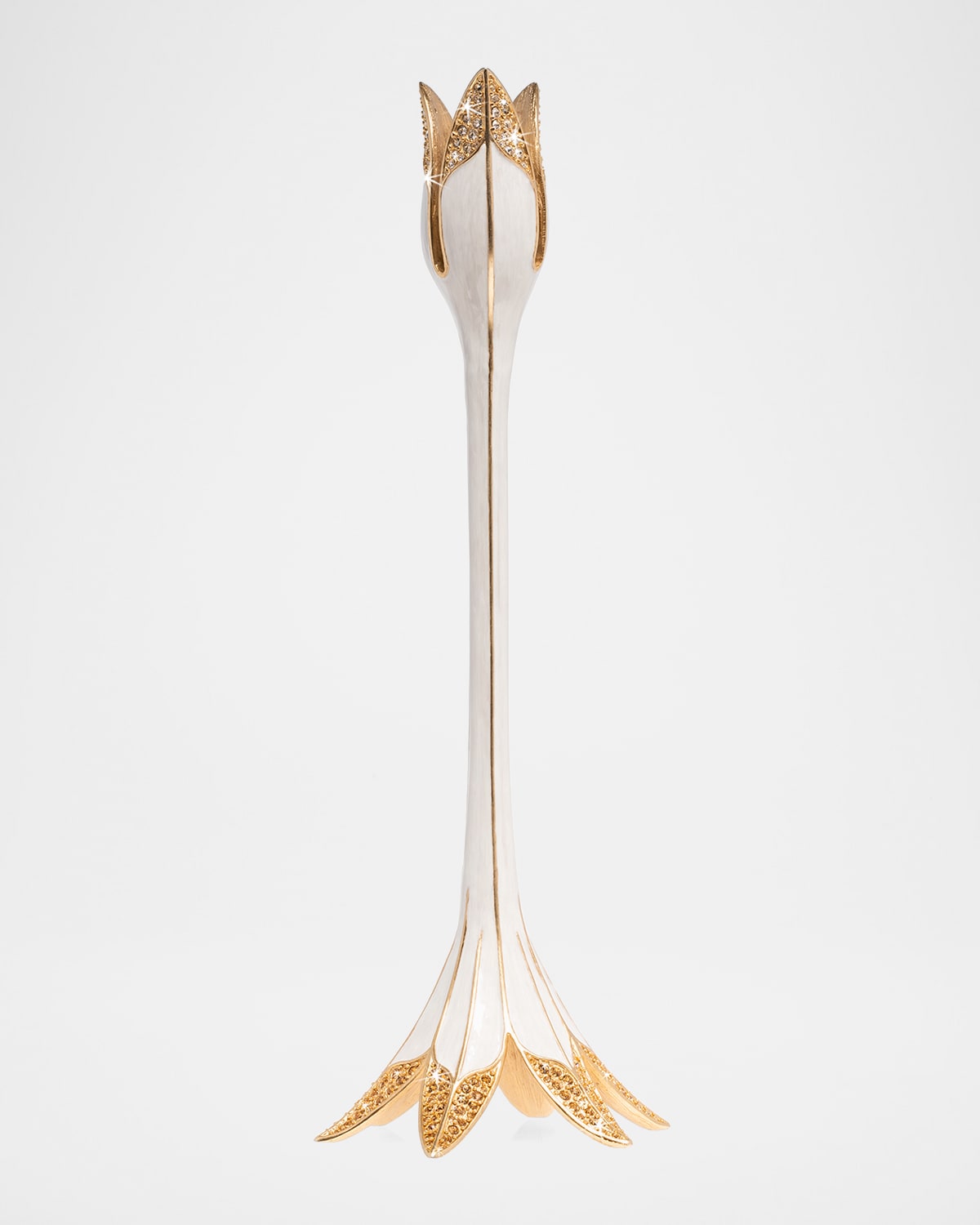 Jay Strongwater Tulip Tall Candlestick Holder