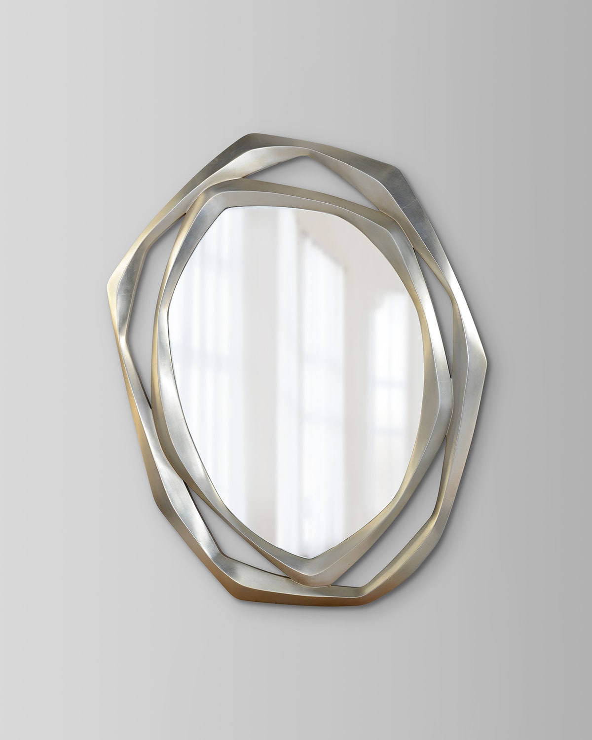 Shop John-richard Collection Grays Mirror In Silver