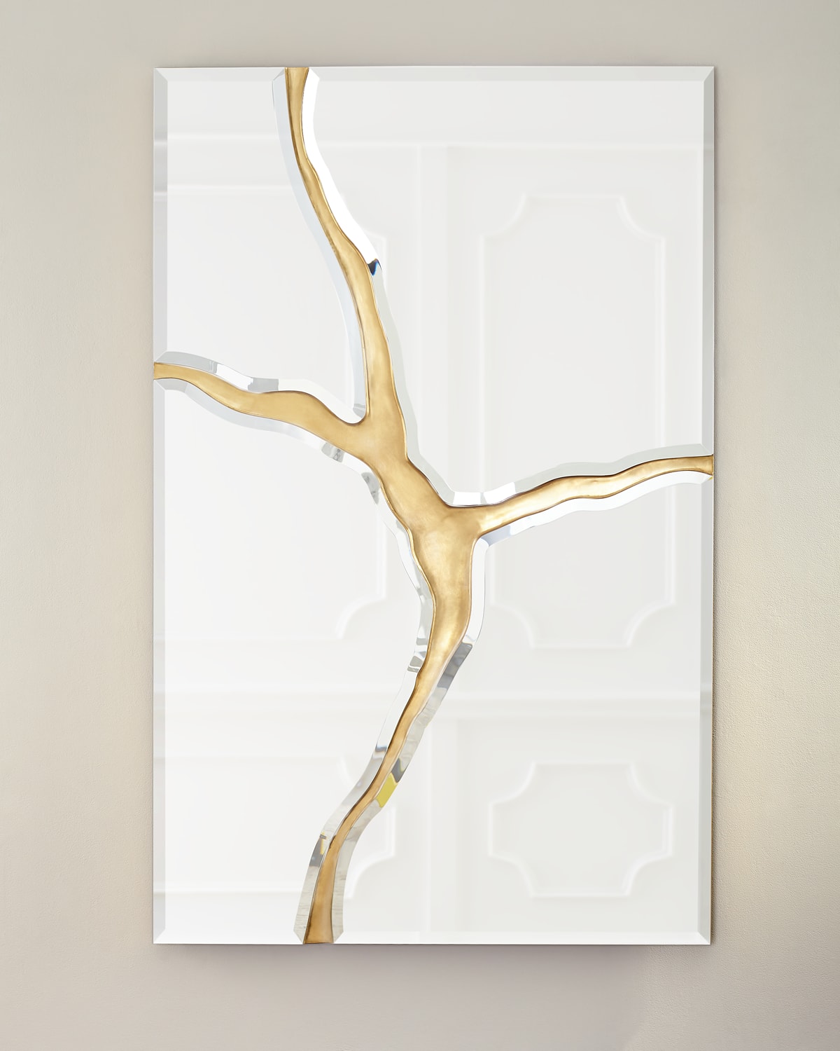 John-richard Collection Revne Mirror In Gold