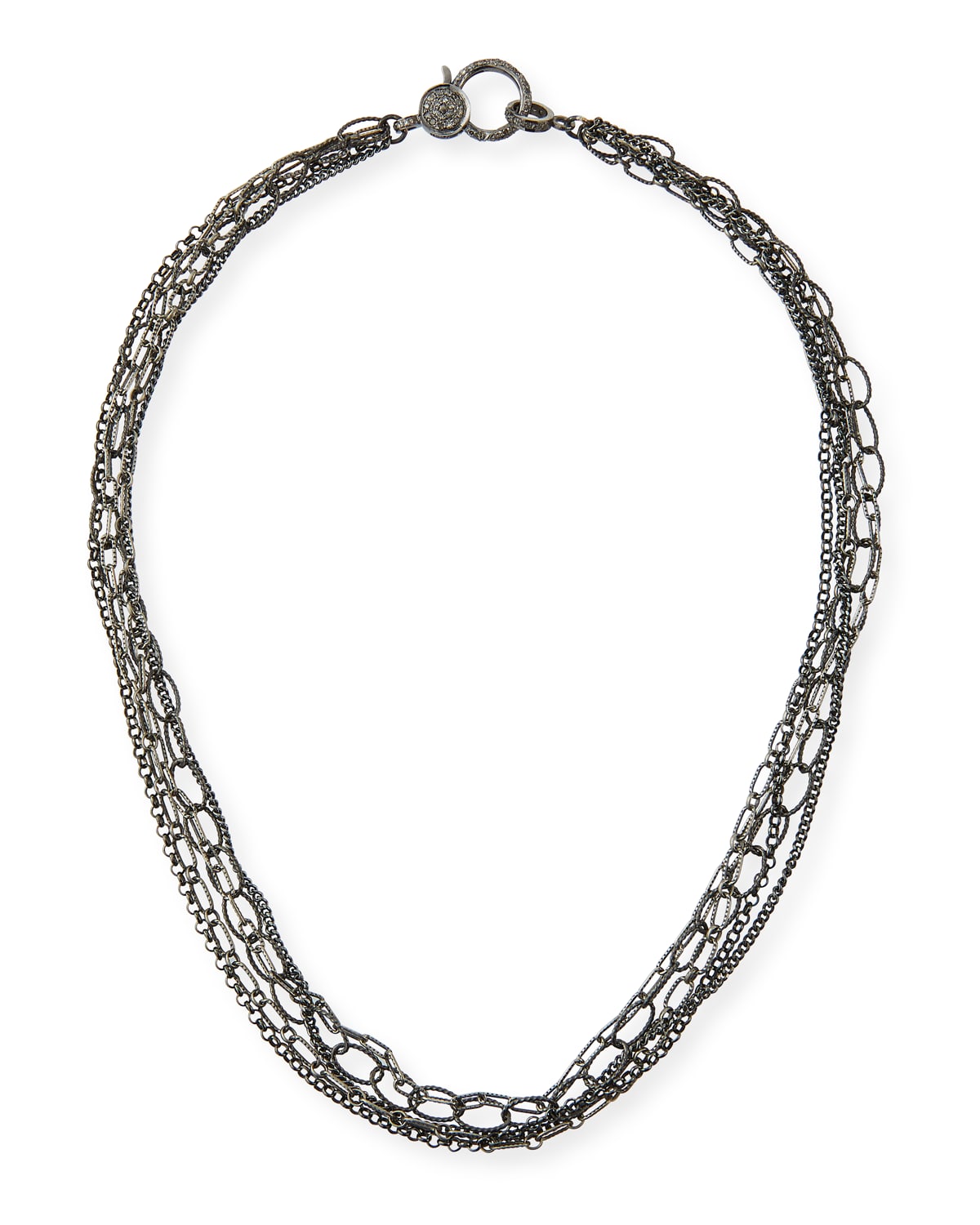 Margo Morrison Multi-chain Diamond-clasp Necklace