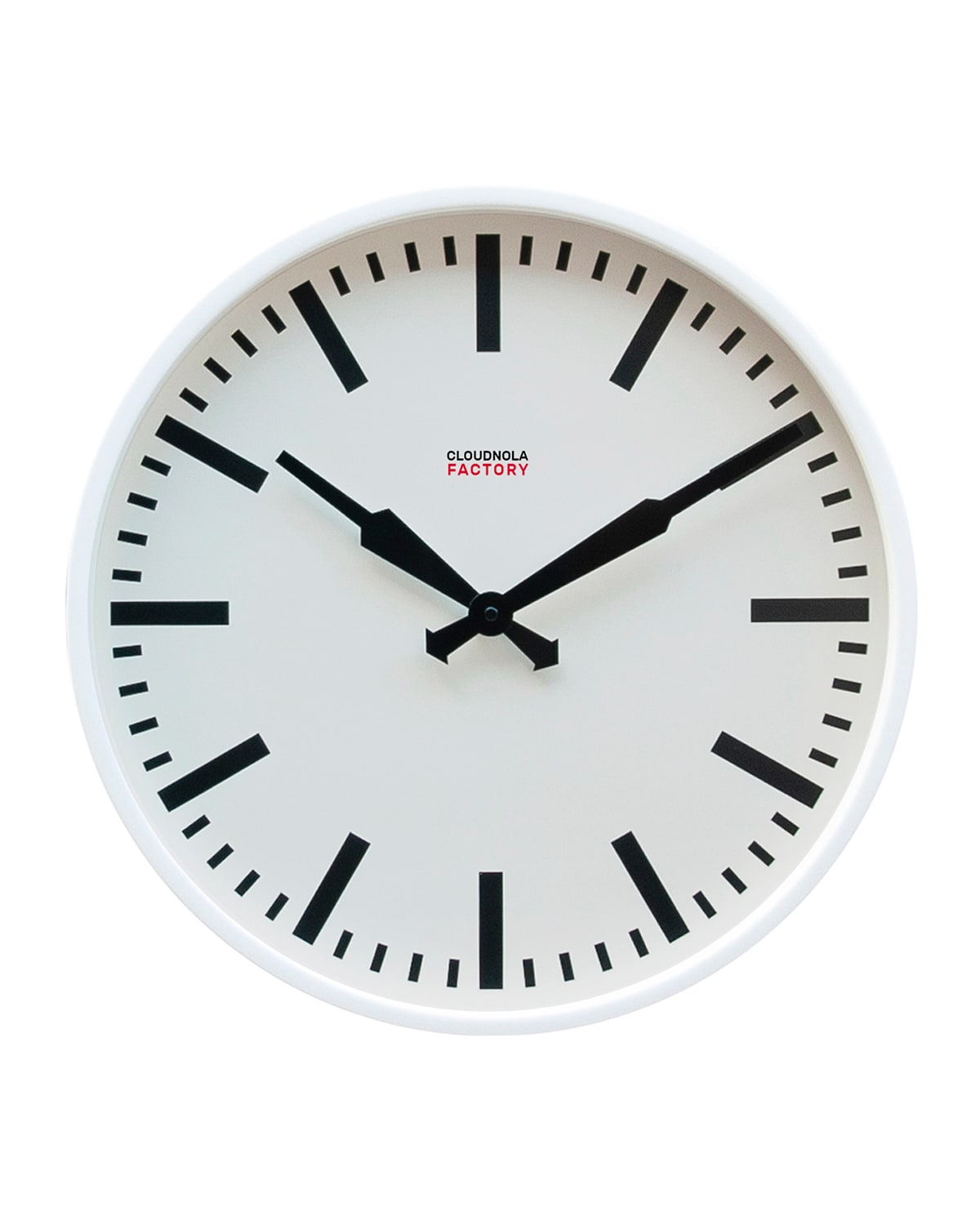 Shop Cloudnola Factory Station Wall Clock In White