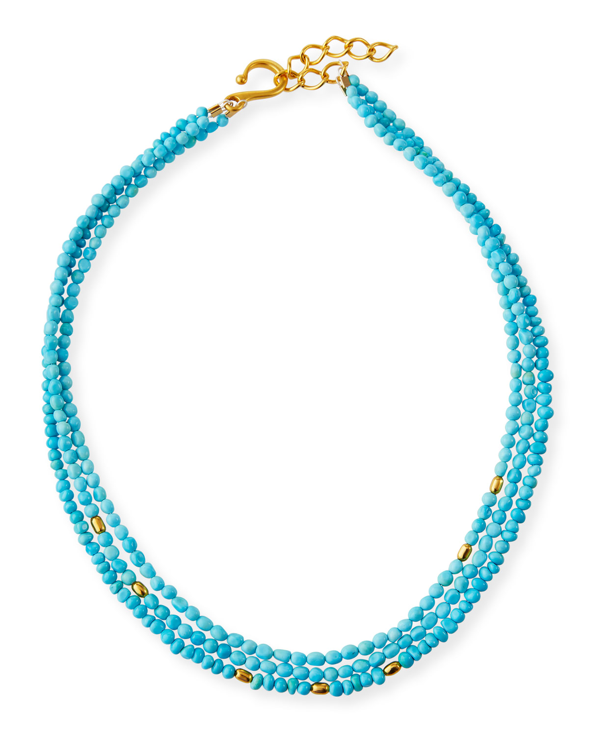 Dina Mackney 3-strand Turquoise Necklace