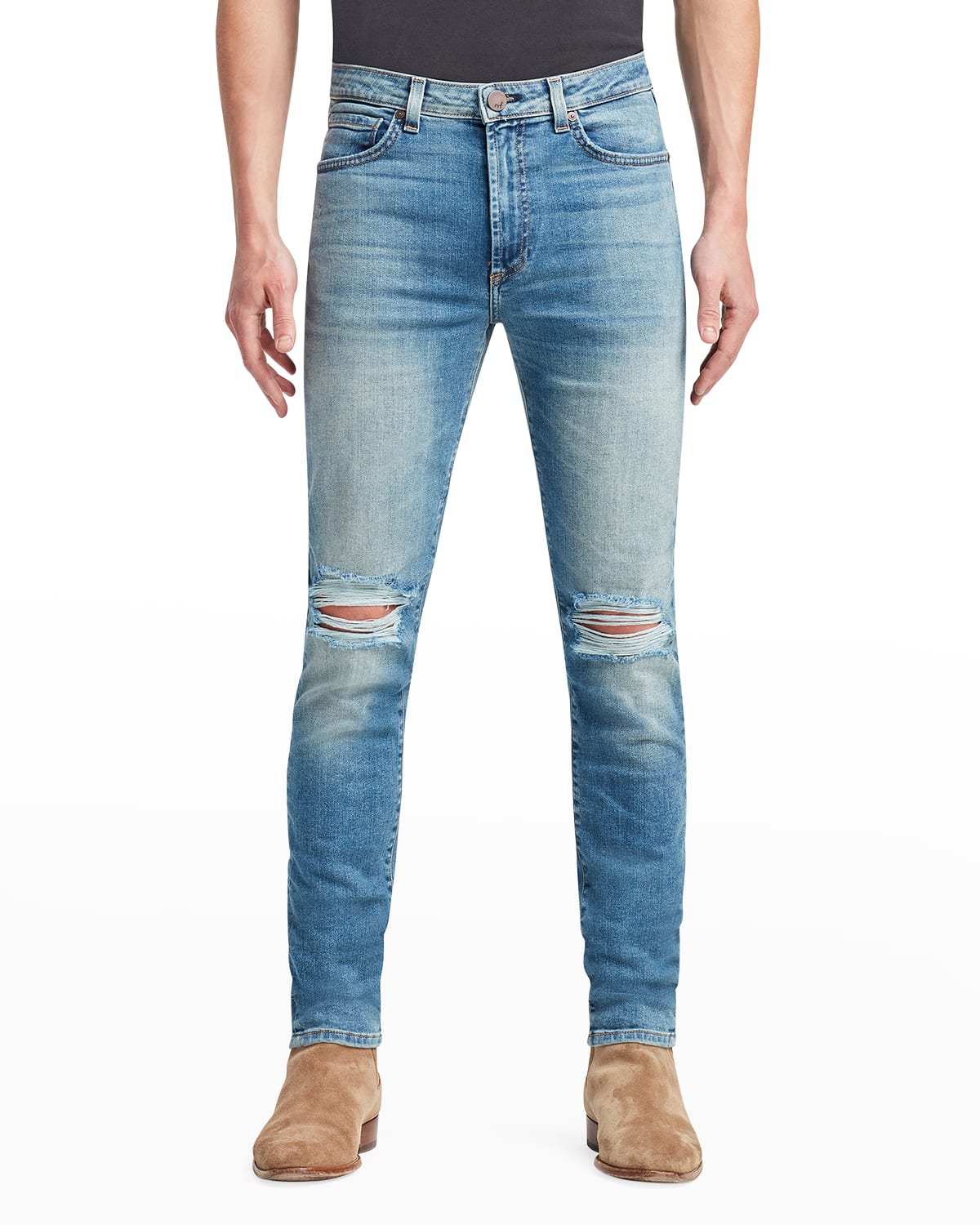 Men's Greyson Knee-Rip Skinny Jeans